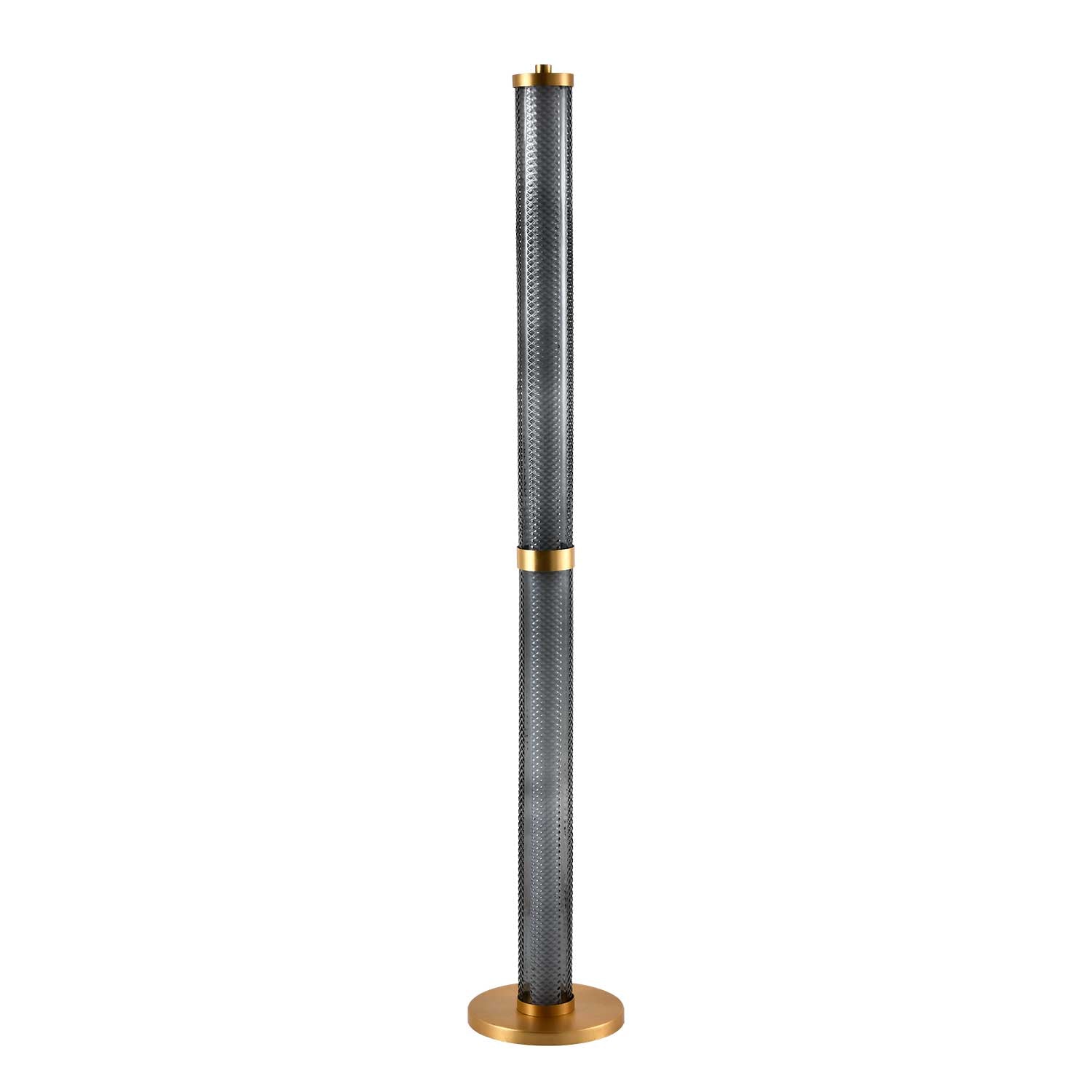 Tiffany - LED tube floor lamp in fluorescent design glass