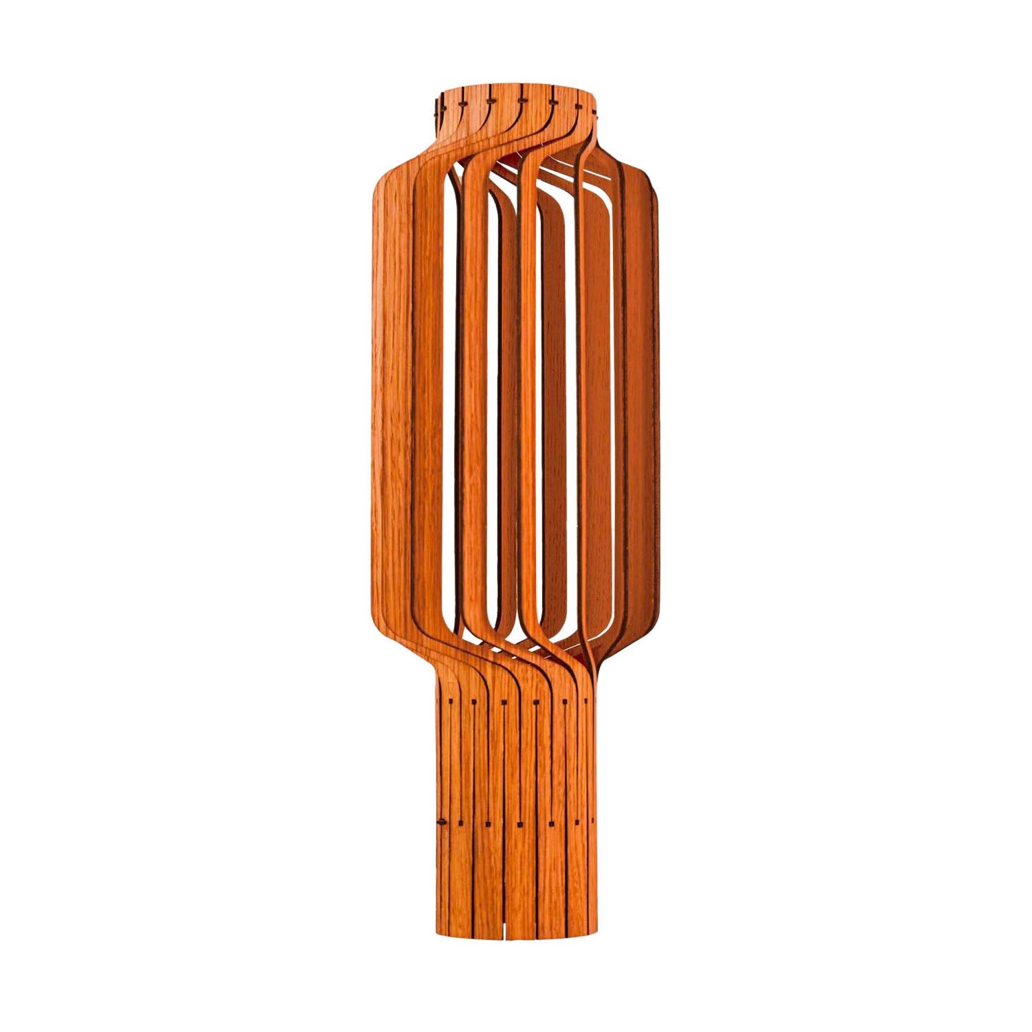 Tjinkwe Large - Table lamp cage in natural wood slats