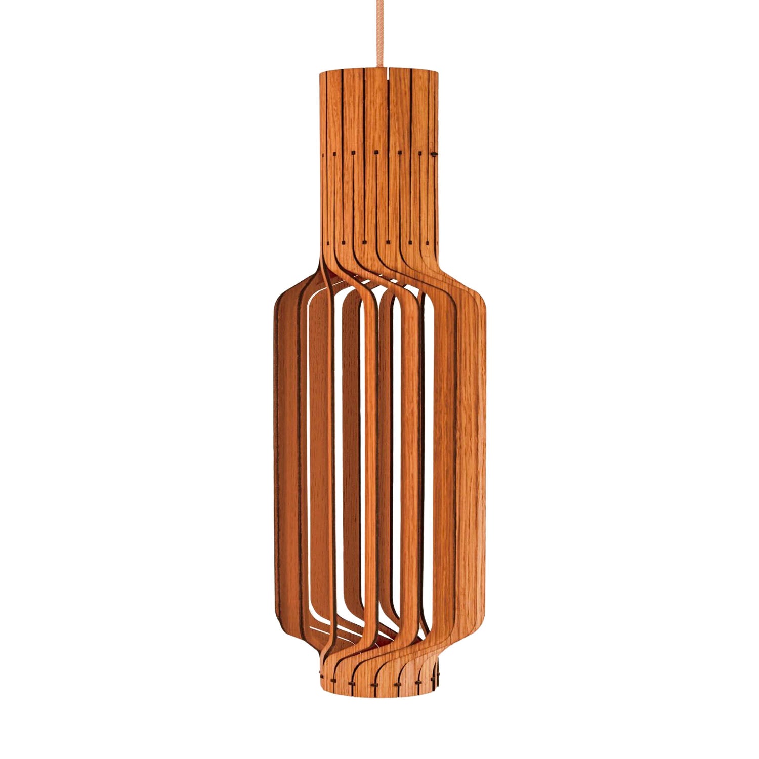 Tjinkwe Large - Handmade wooden slat pendant light