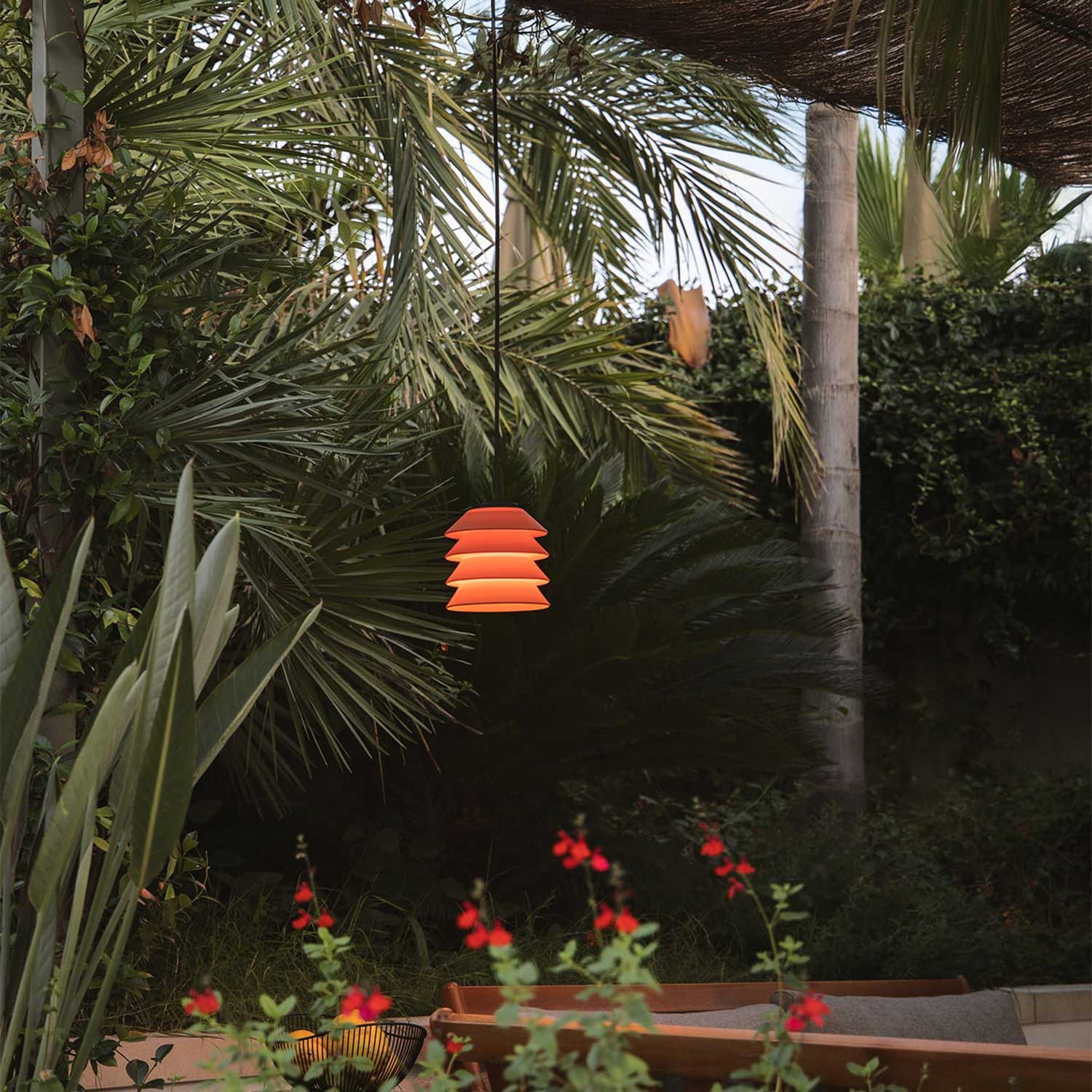 Toba - Designer outdoor hanging light for pergola