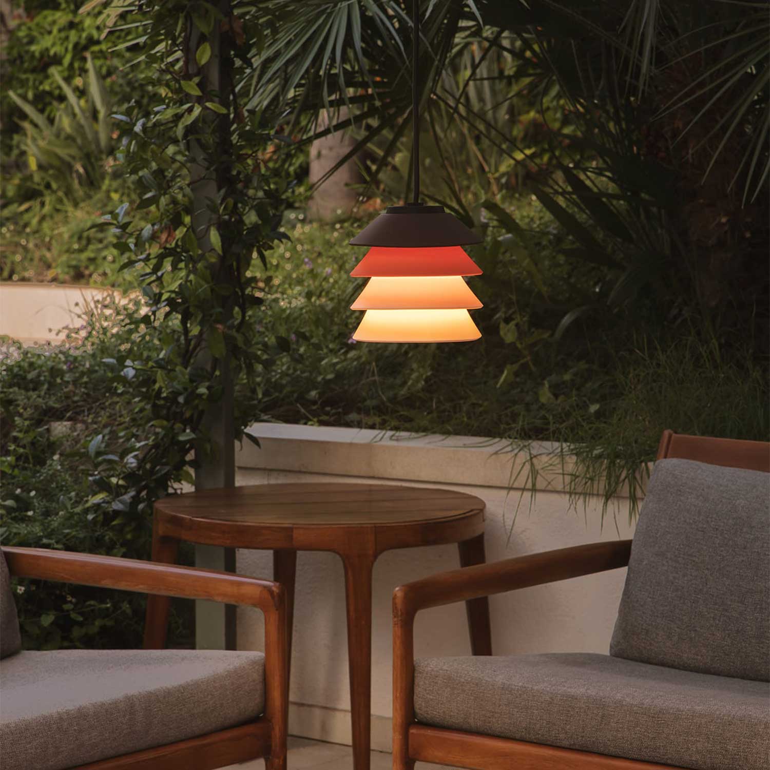 Toba - Designer outdoor hanging light for pergola