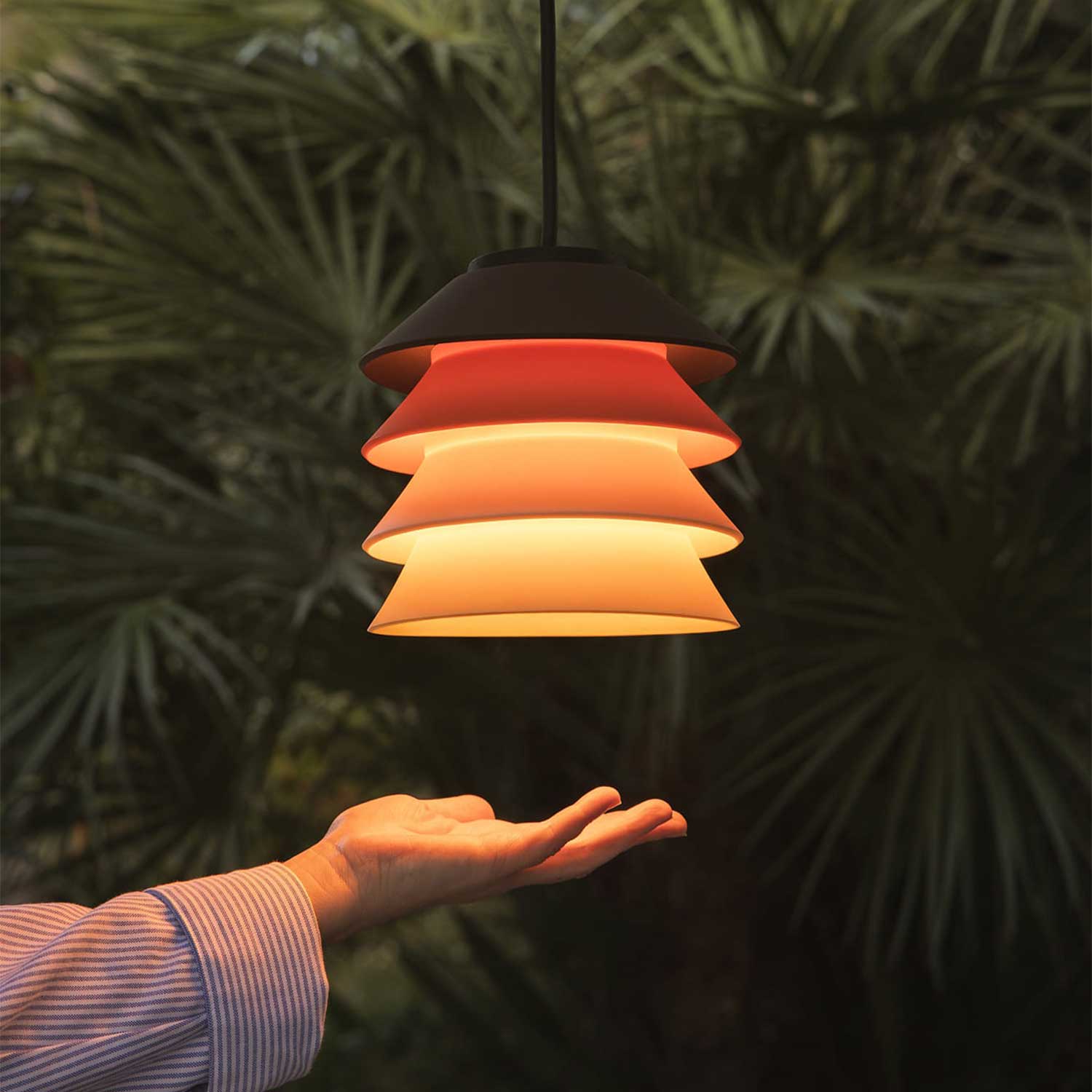 Toba - Designer outdoor hanging light for pergola