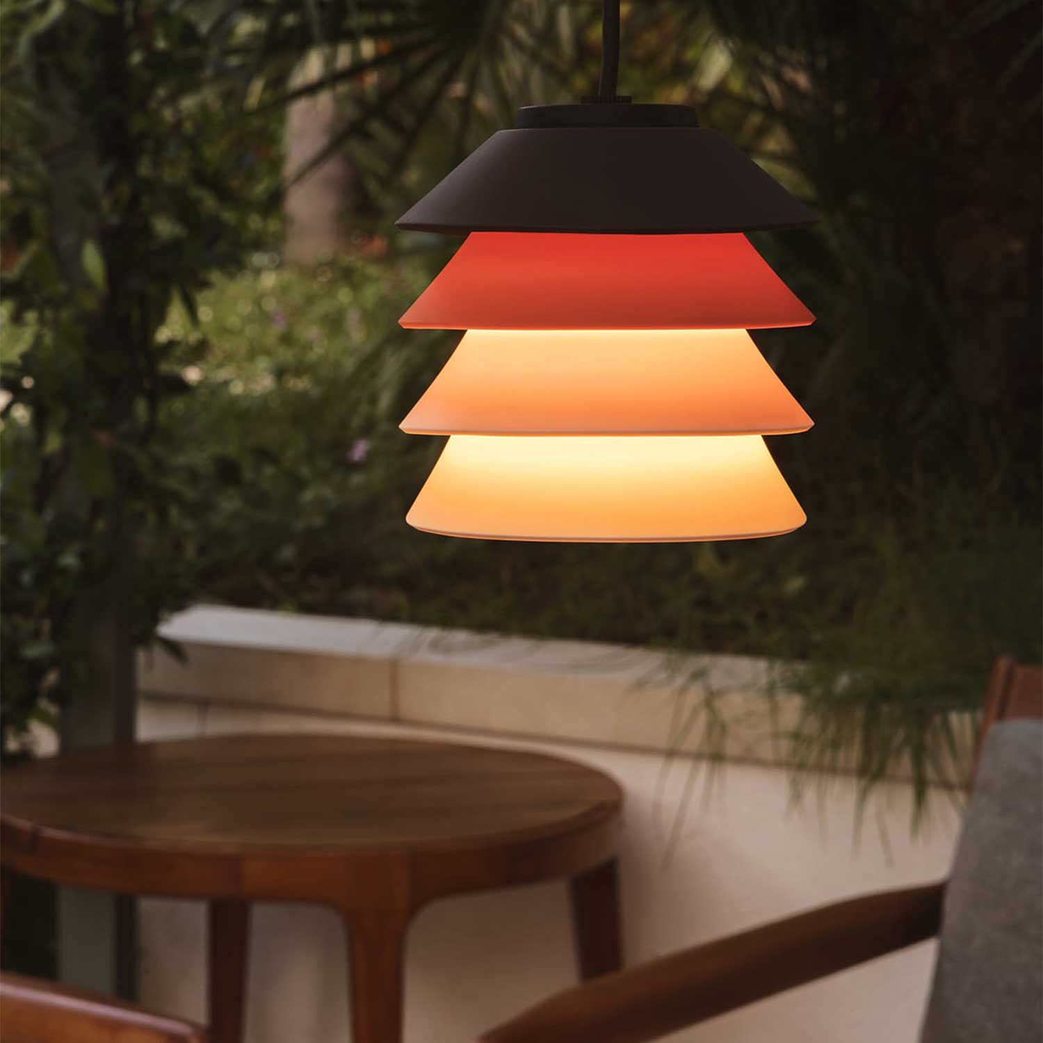 Toba - Designer outdoor hanging light for pergola