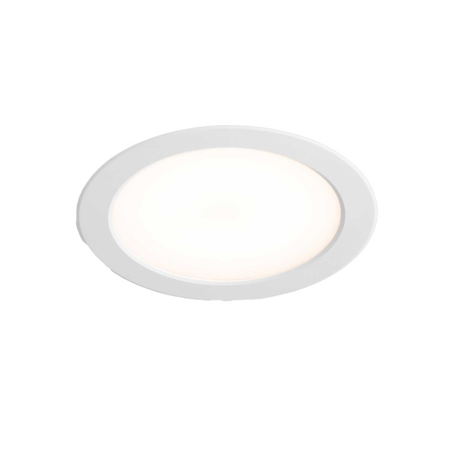 Tod - Spot led encastrable en acier blanc pour salle de bain