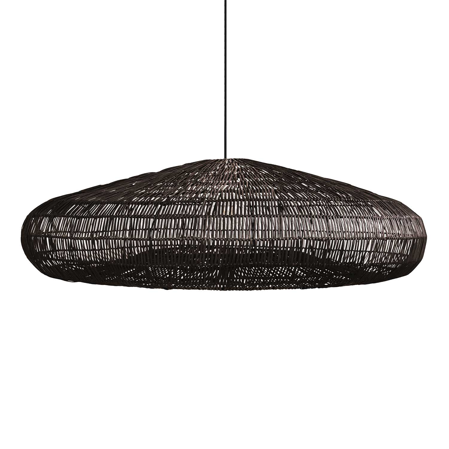 Topi - Große XXL-Hängeleuchte aus Rattan für Wohnzimmer