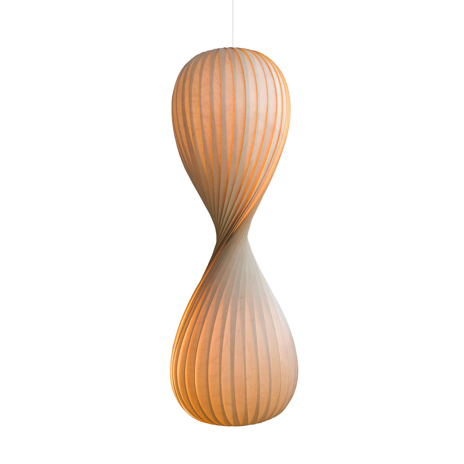TR10 - Suspension with twisted wooden slats design