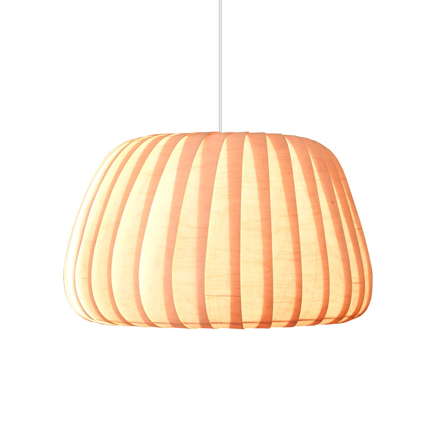 TR19 - Modern round pendant light with twisted slats