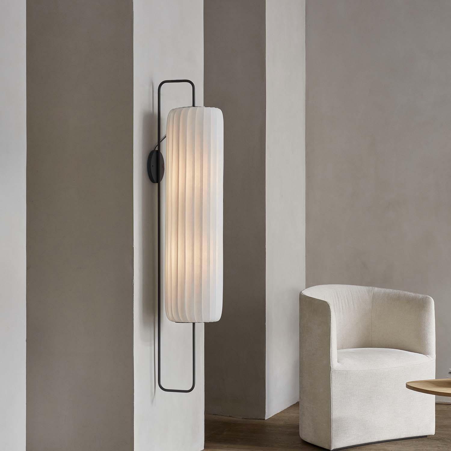 TR37 - Aplique de pared cilíndrico en láminas de papel diseño
