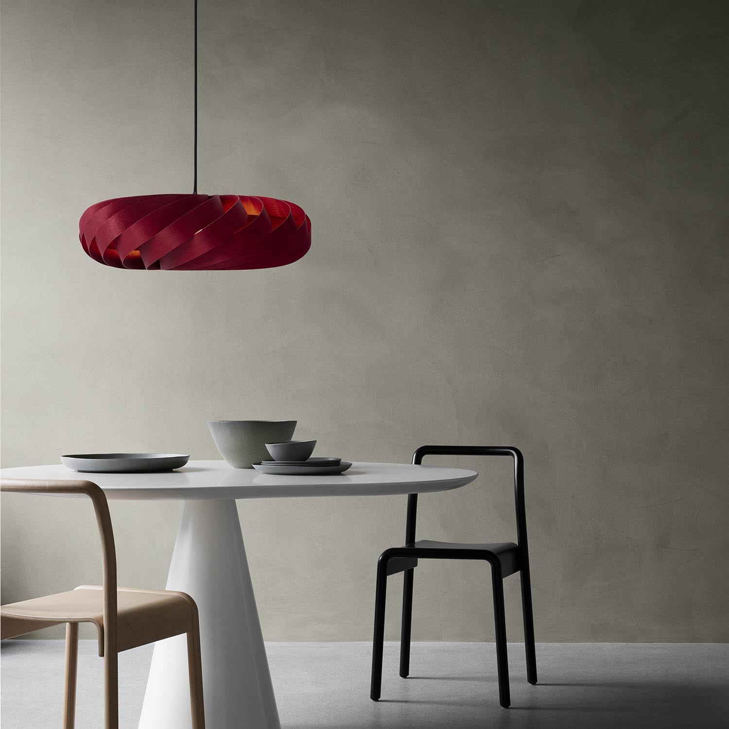 TR5 - Sospensione in lamelle torsadate design moderno