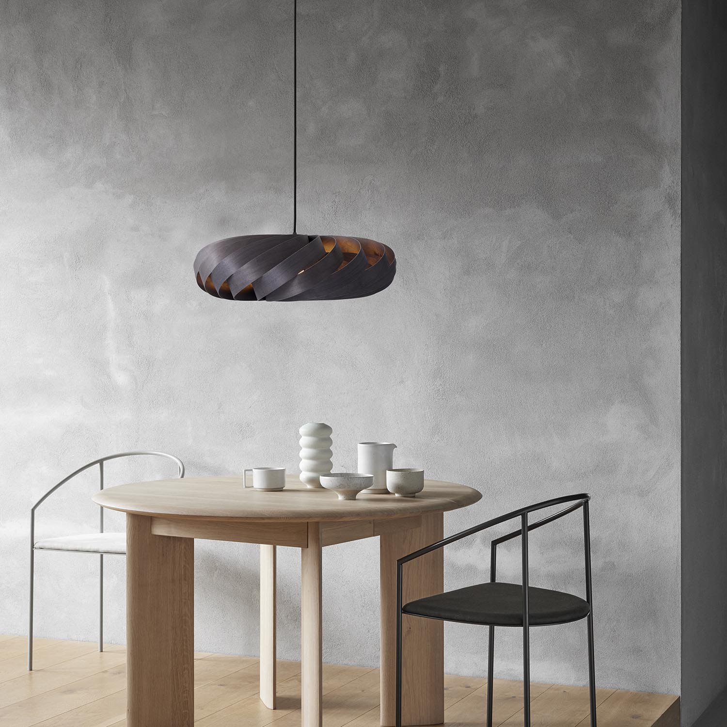 TR5 - Sospensione in lamelle torsadate design moderno