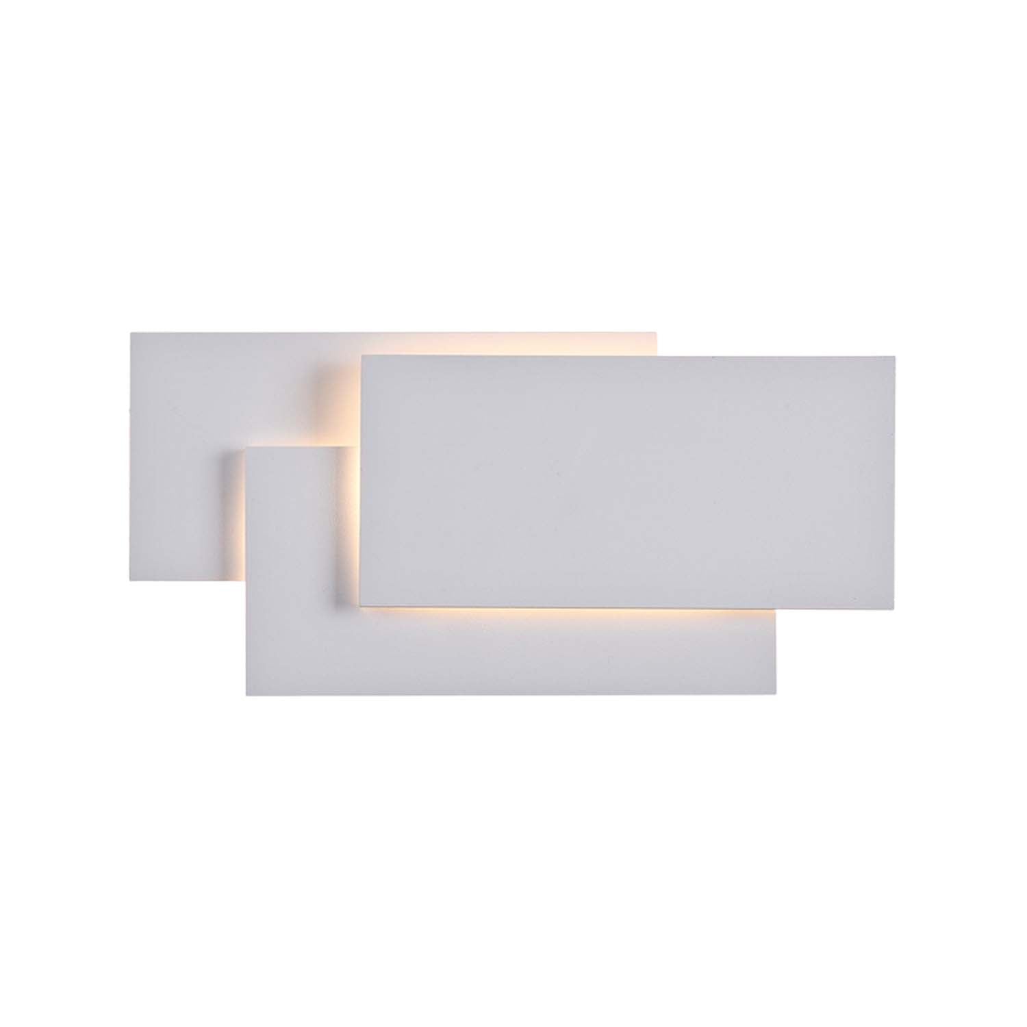 TRAME - Applique murale design géométrique acier blanc