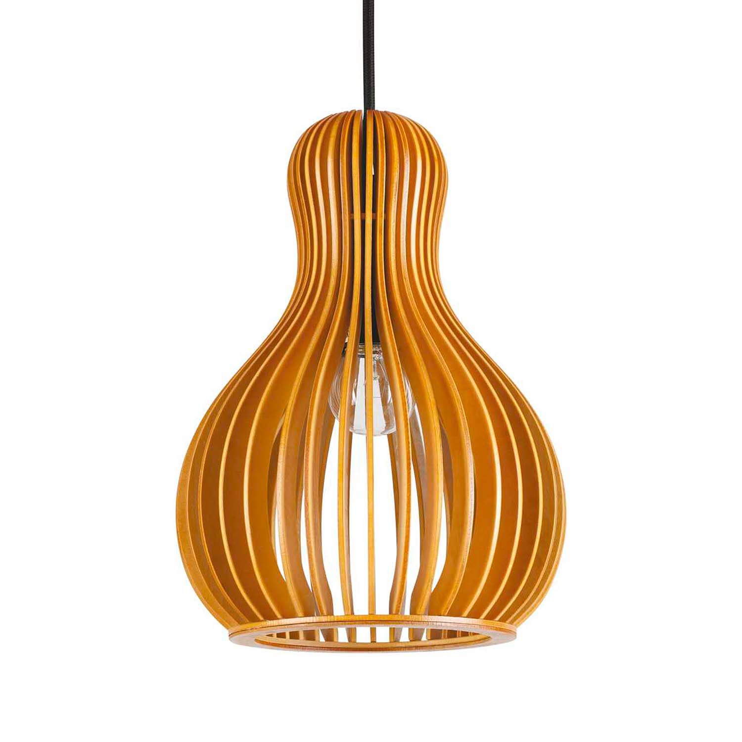 CITRUS - Suspension en lames de bois design