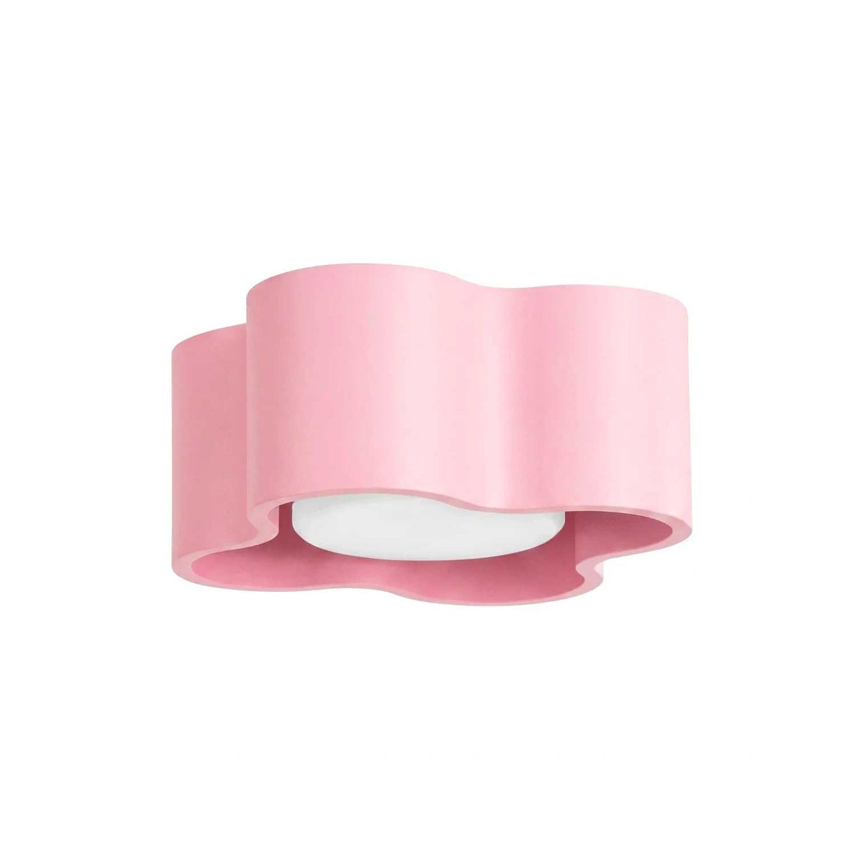 Tulipe - Plafonnier en aluminium mat aux contours ondulés