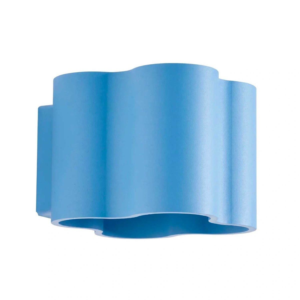 Tulipe - Applique murale en aluminium mat aux contours ondulés, style contemporain