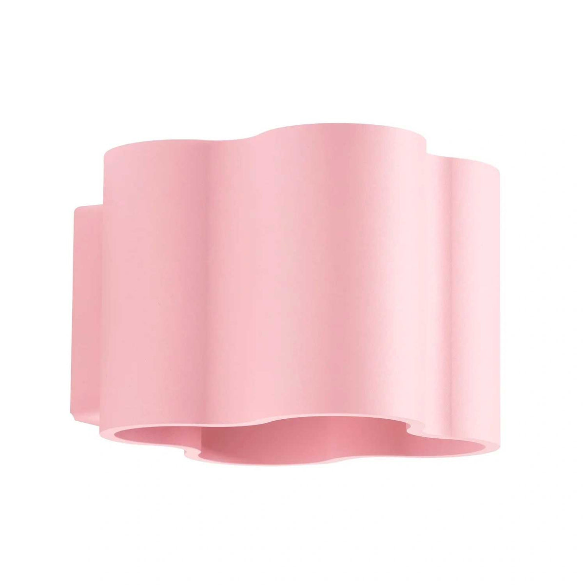 Tulipe - Applique murale en aluminium mat aux contours ondulés, style contemporain