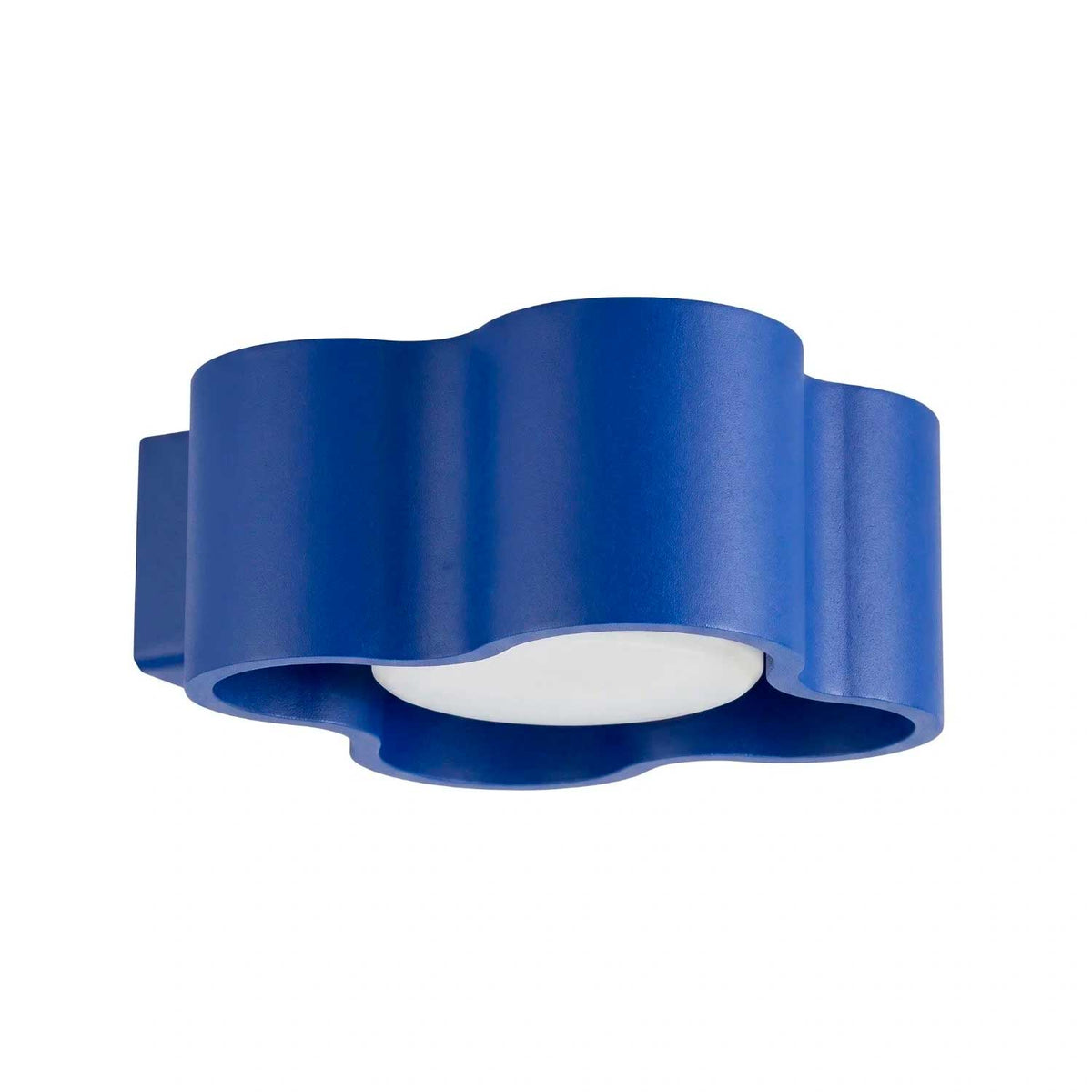 Tulipe - Applique murale basse en aluminium mat au contour organique