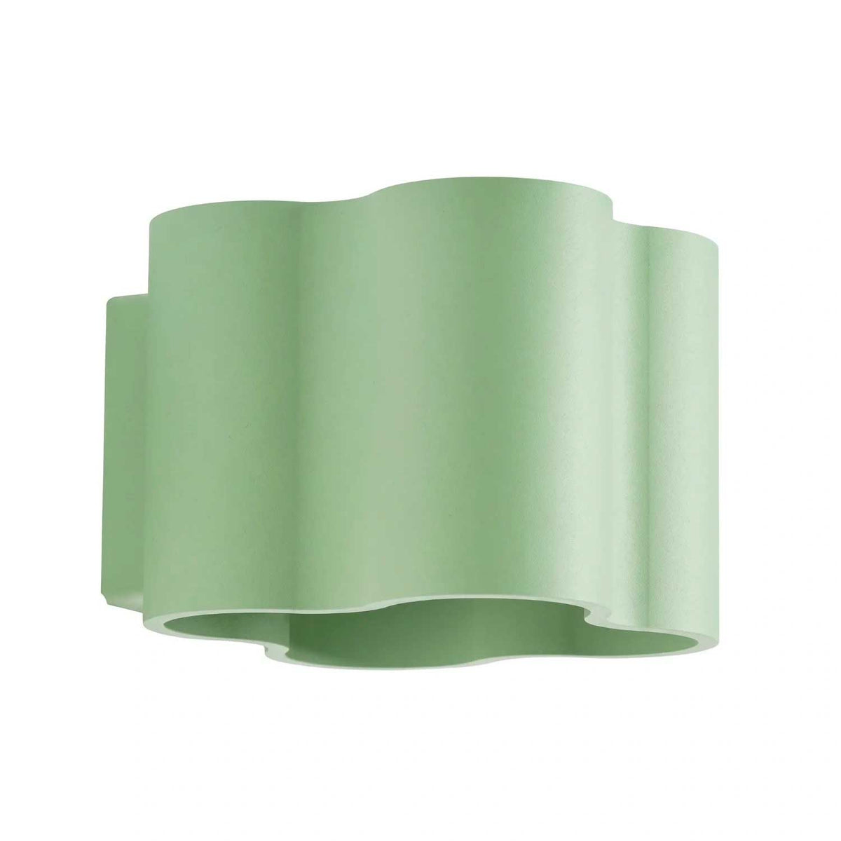 Tulipe - Applique murale en aluminium mat aux contours ondulés, style contemporain