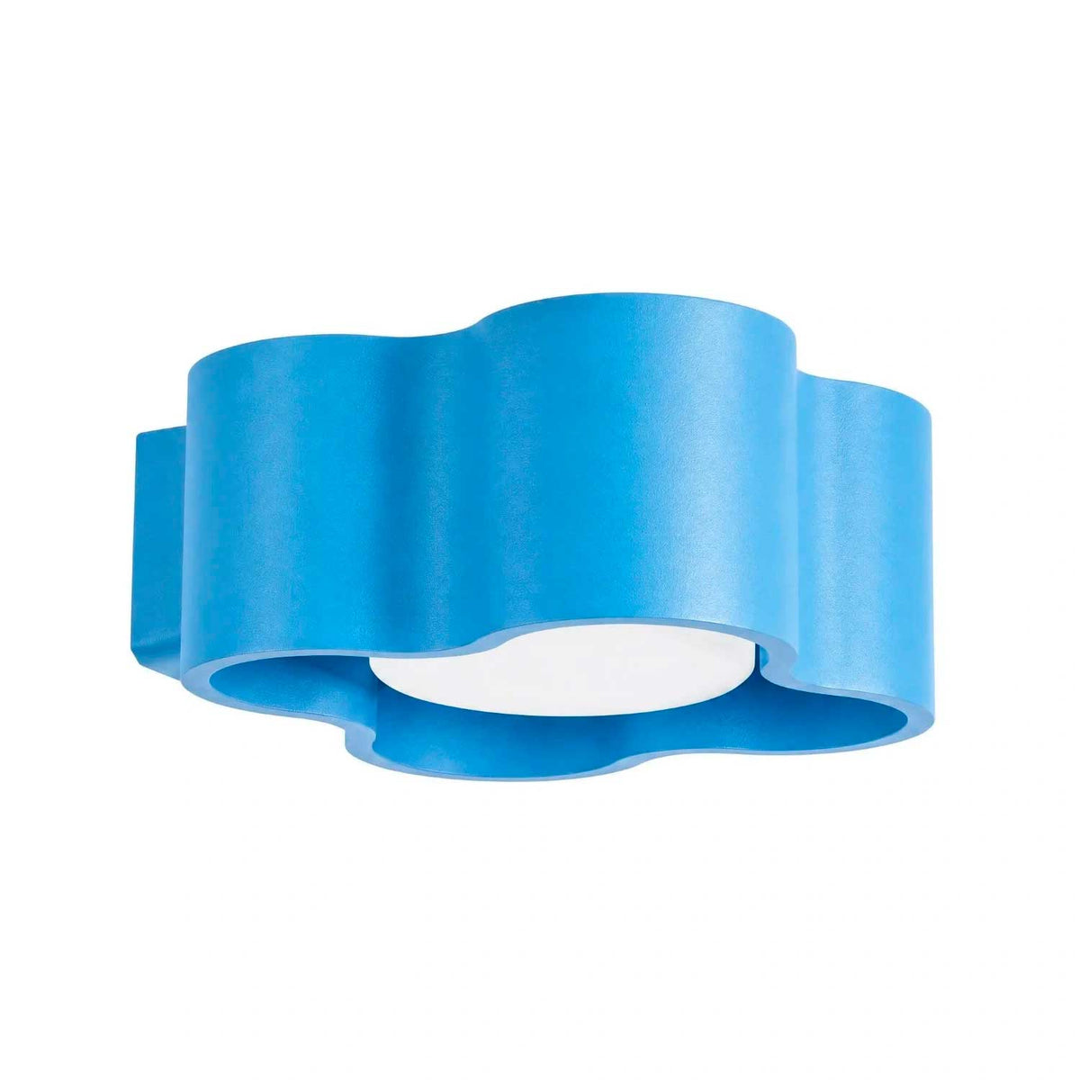 Tulipe - Applique murale basse en aluminium mat au contour organique