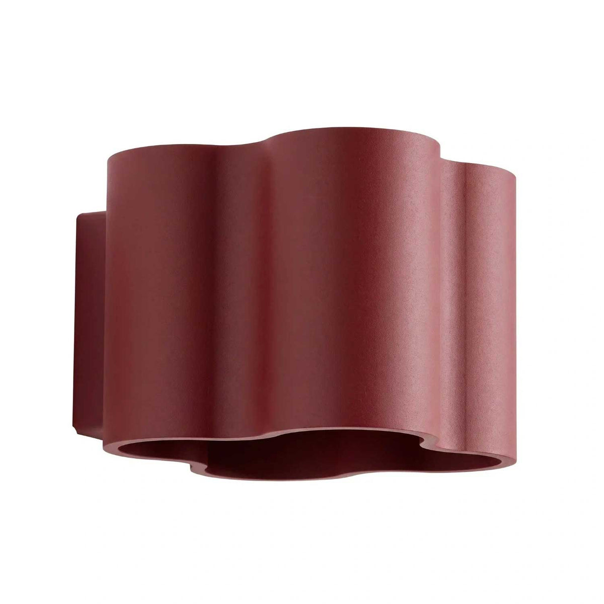 Tulipe - Applique murale en aluminium mat aux contours ondulés, style contemporain