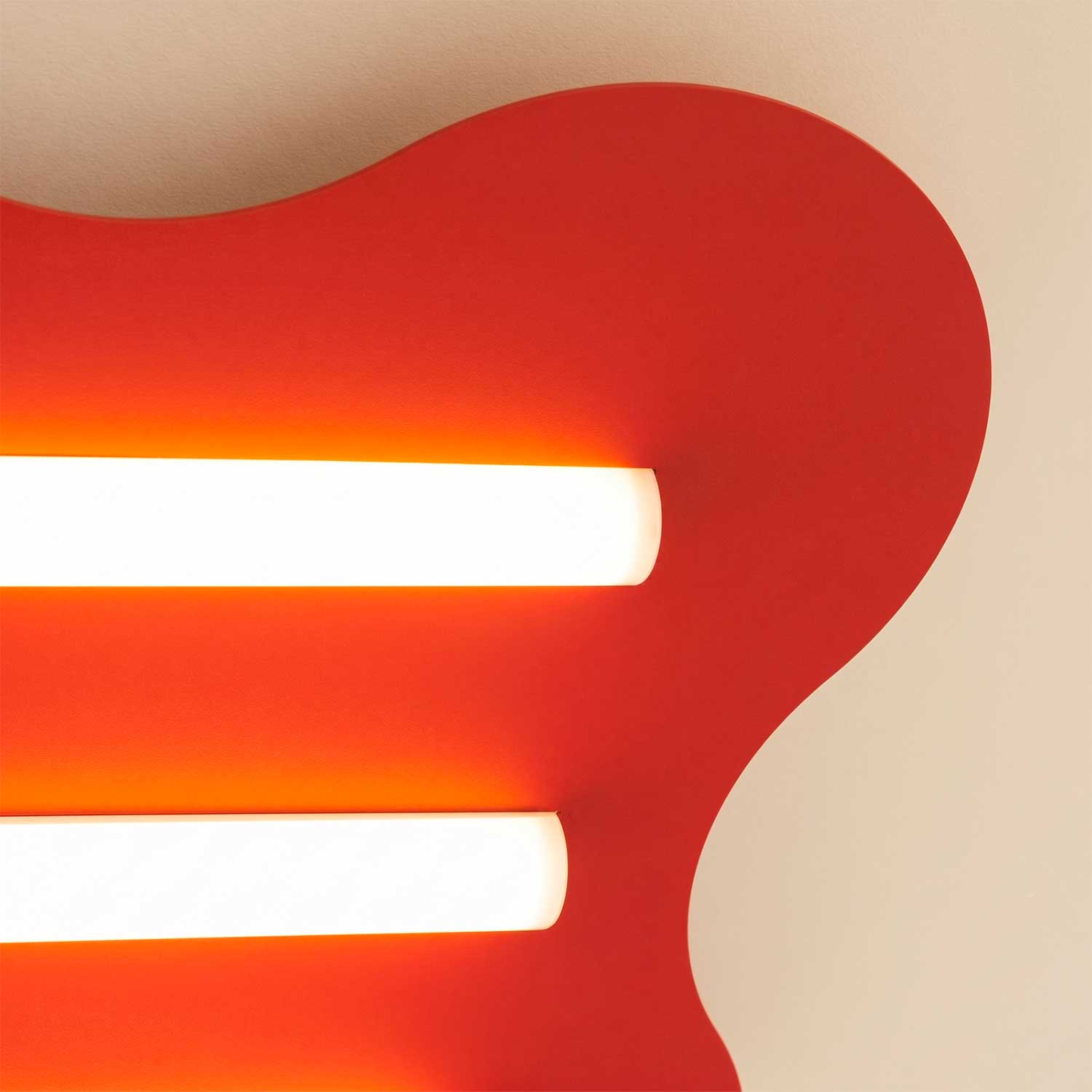 Tureis - Plafonnier design contemporain en acier coloré pour chambre