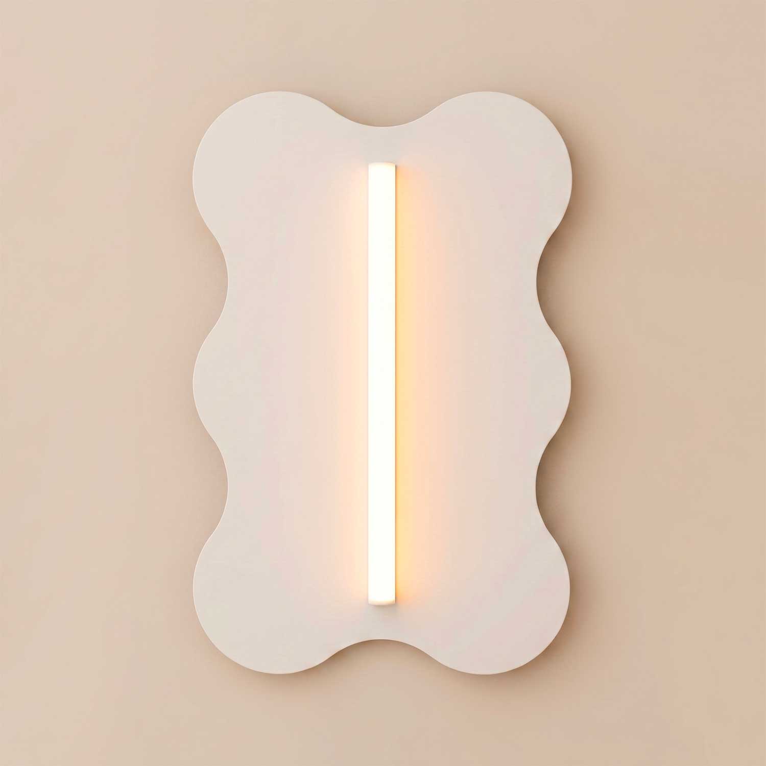 Tureis - Applique murale design acier coloré et tube LED