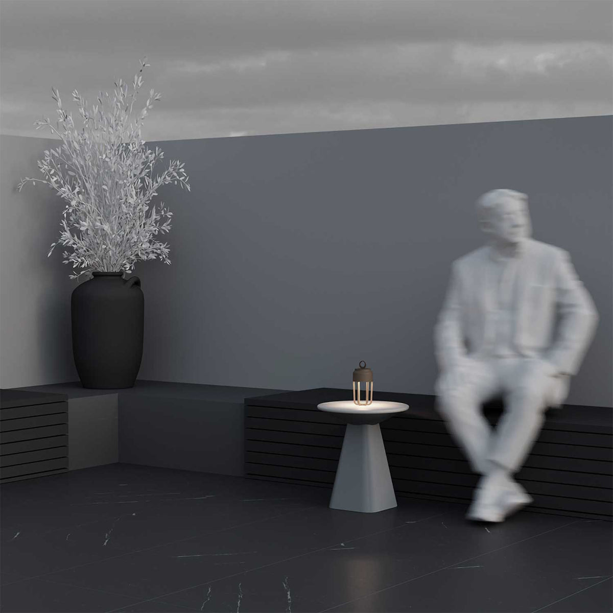 Vetra - Lampe à poser nomade en métal