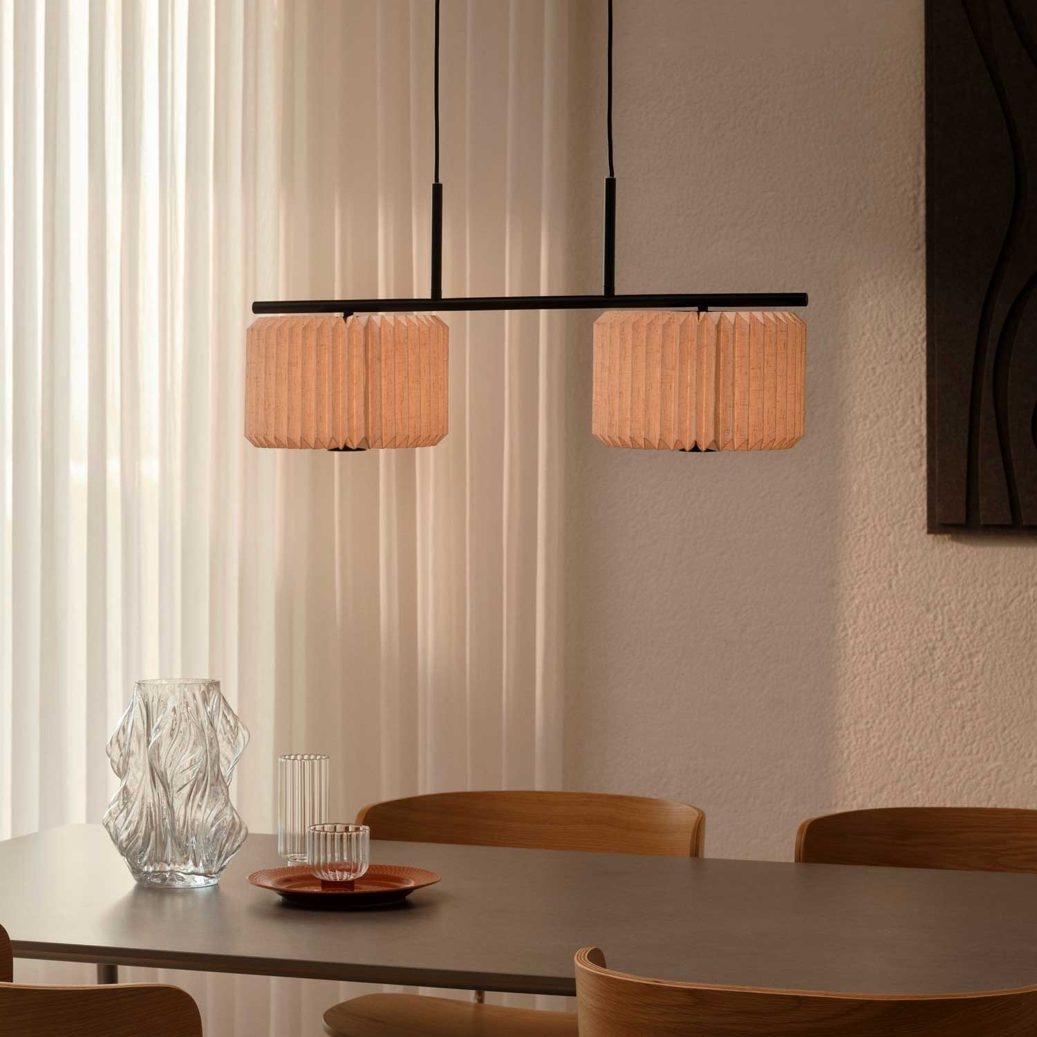 Vivienne - Grande suspension salle à manger design japandi