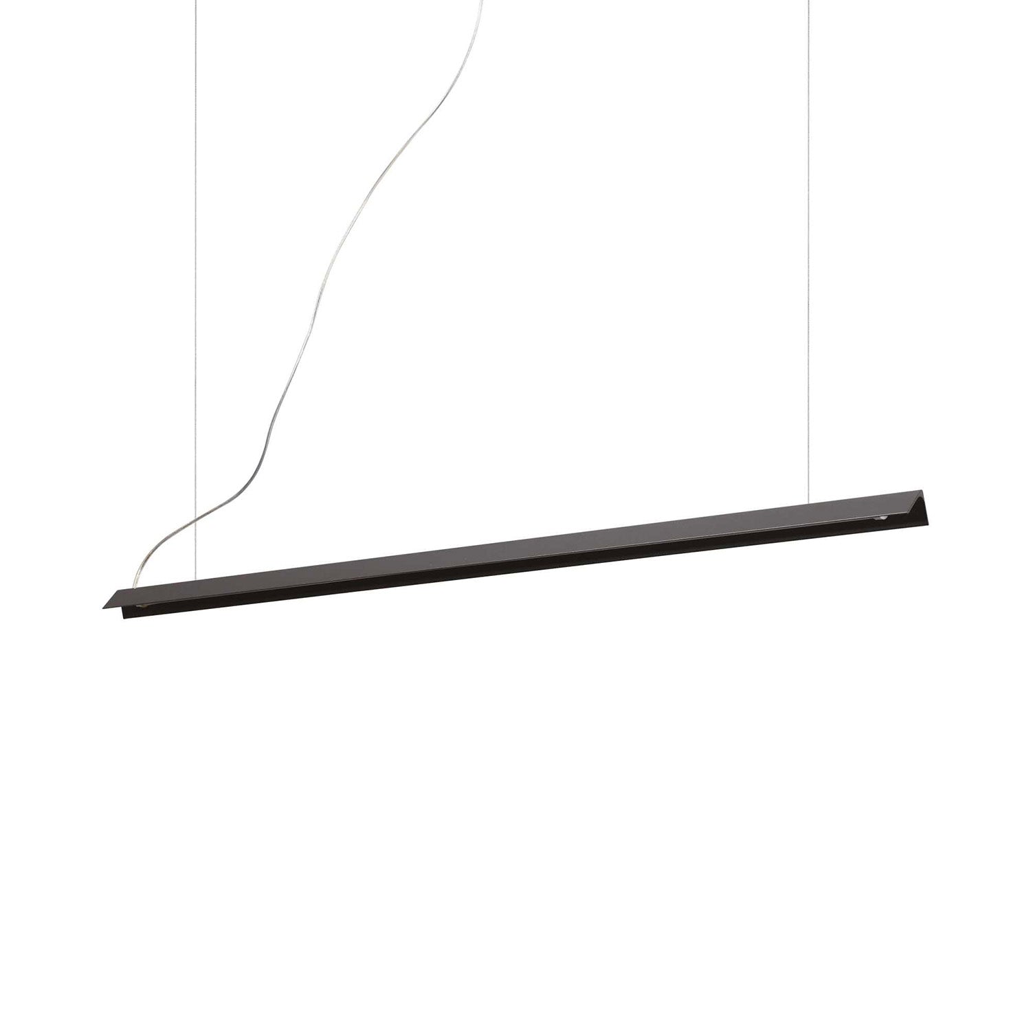 V-LINE - Black or white linear suspension with integrated LED