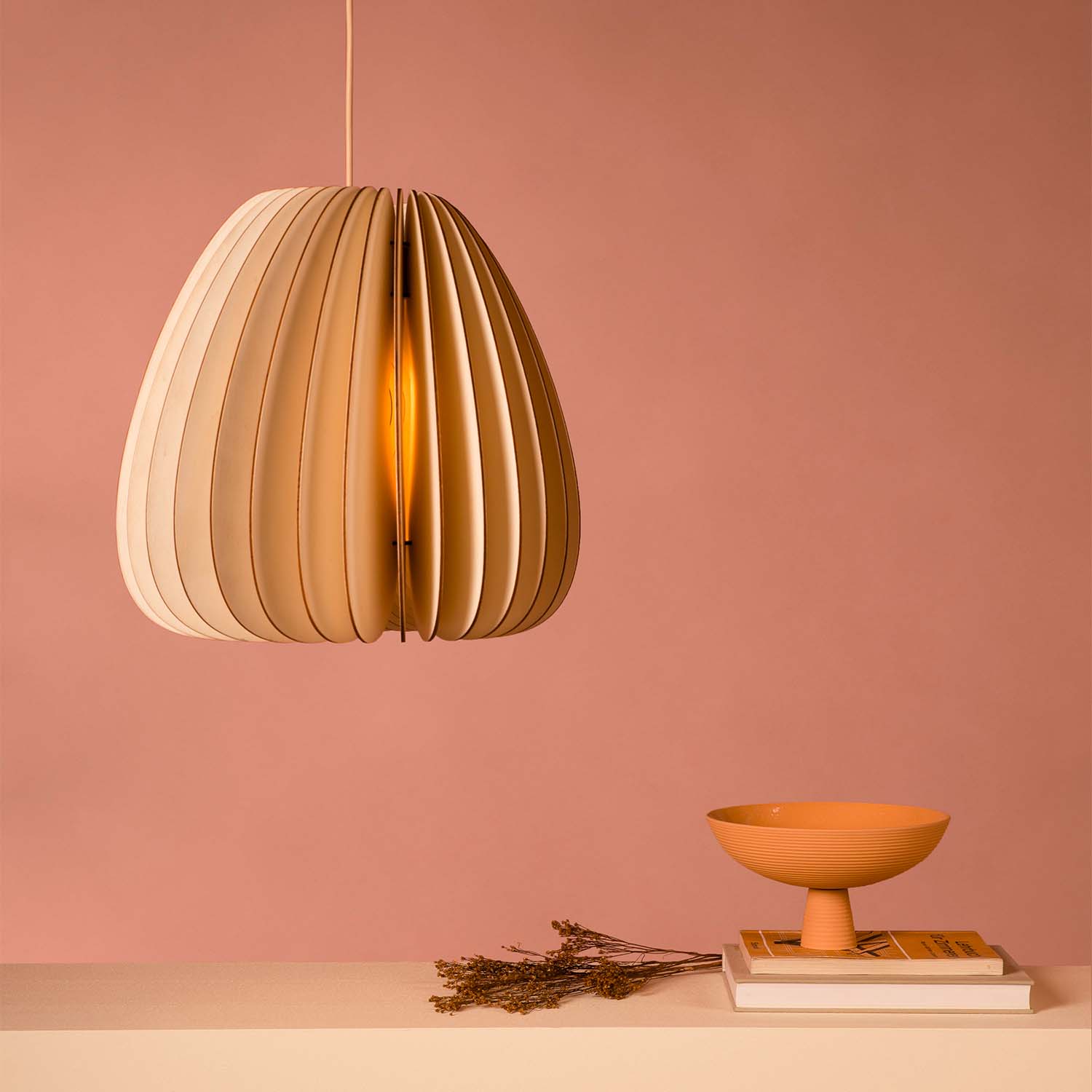 SERIES A VOLUM - Lustre en lame de bois de peuplier design