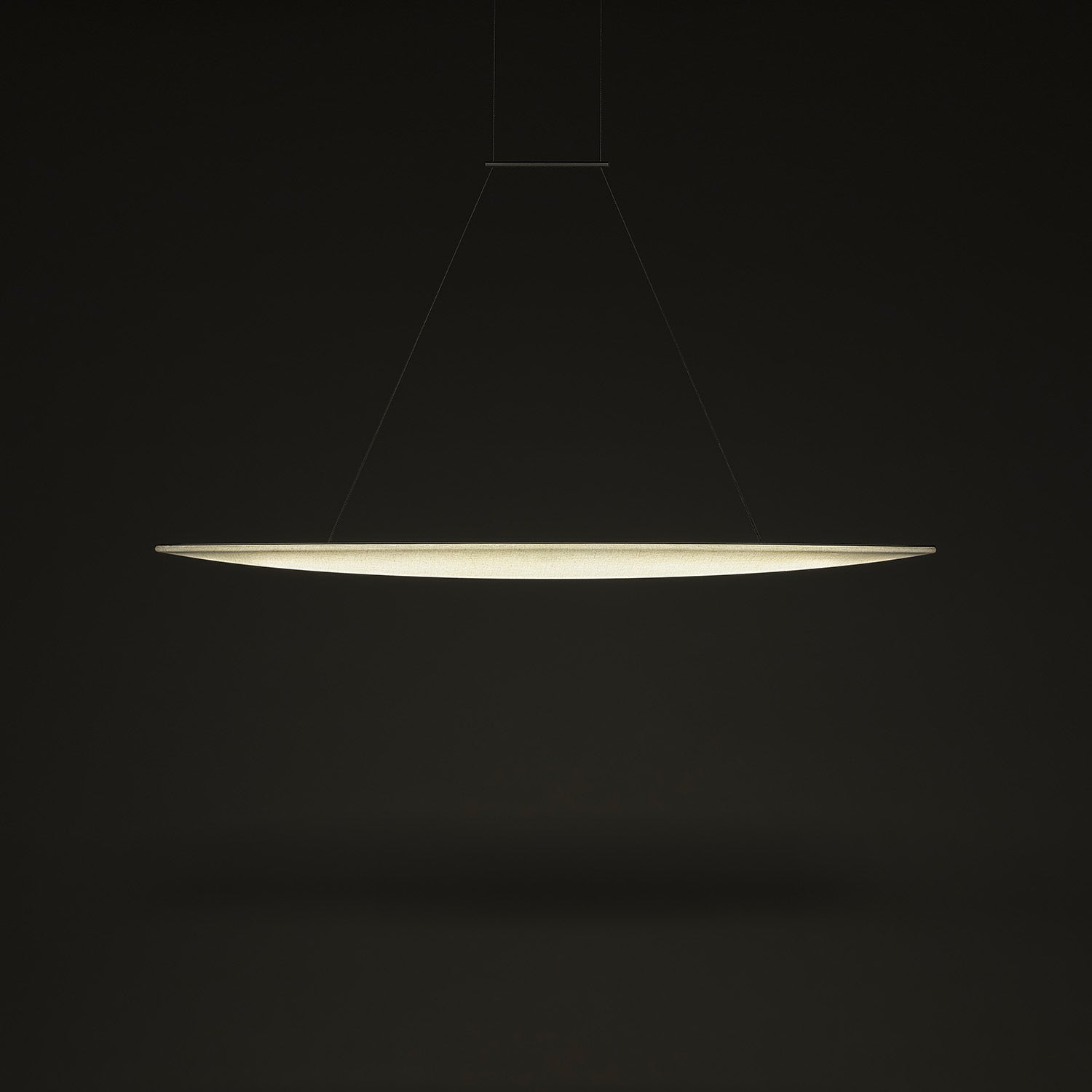 VOYAGE - Gran suspensión en tela y aluminio elegante y depurado