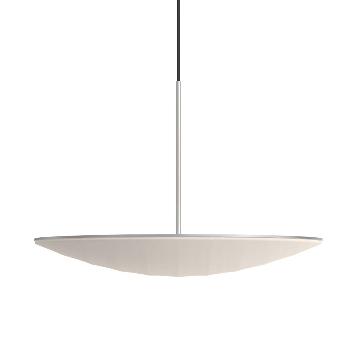 AGO LIGHTING VOYAGE fabric and brushed aluminum pendant light