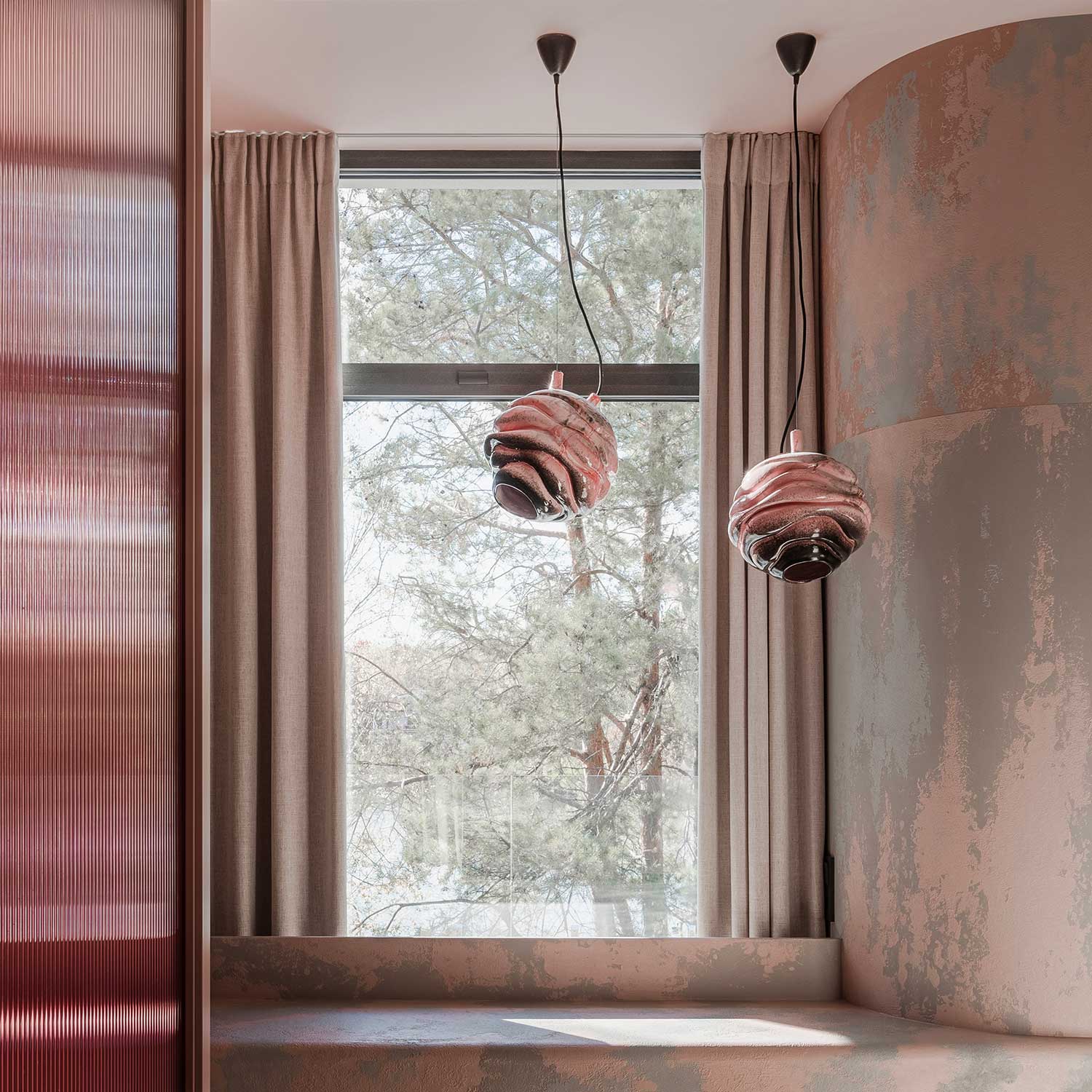 VULYK - Organic design ceramic pendant light for bedroom