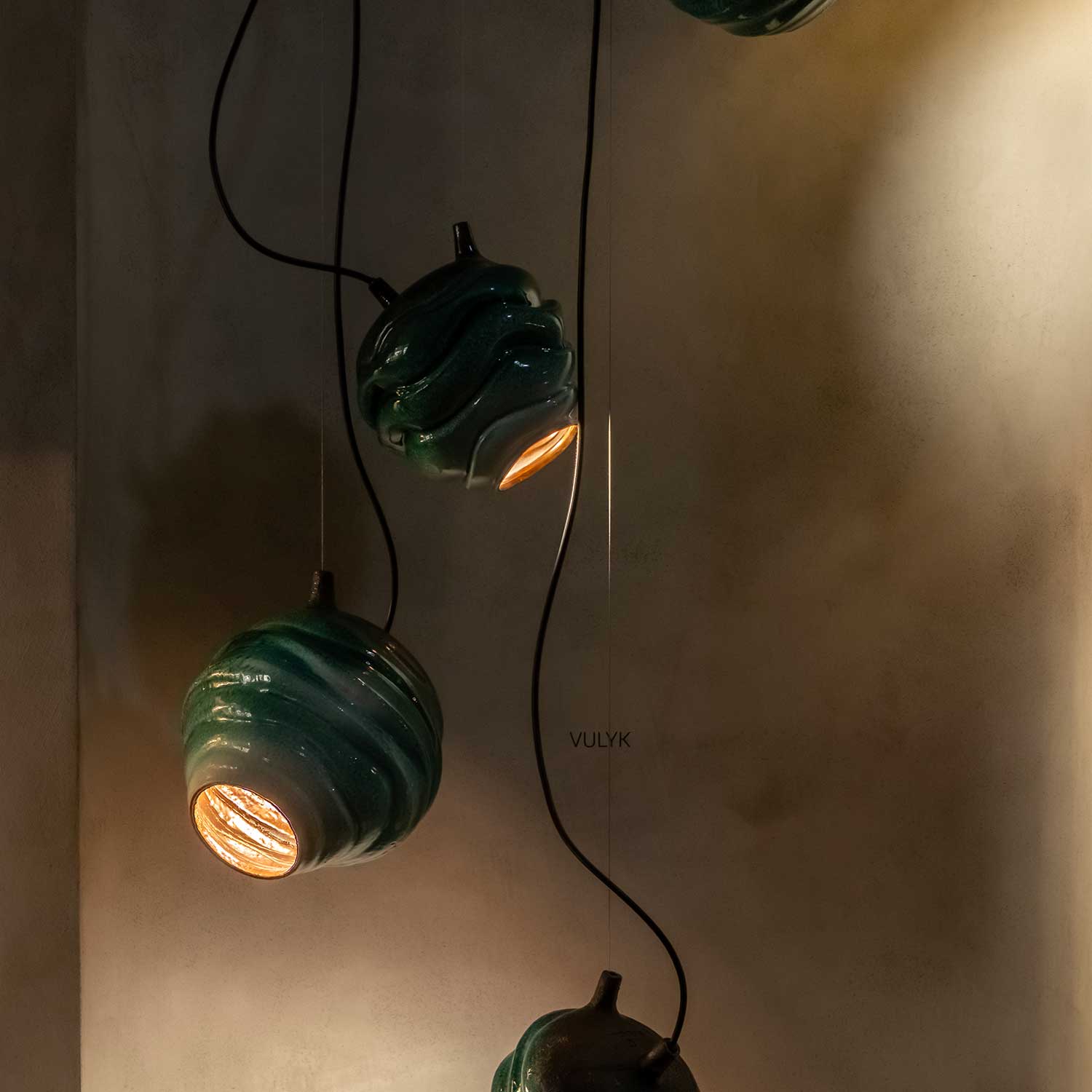 VULYK - Organic design ceramic pendant light for bedroom