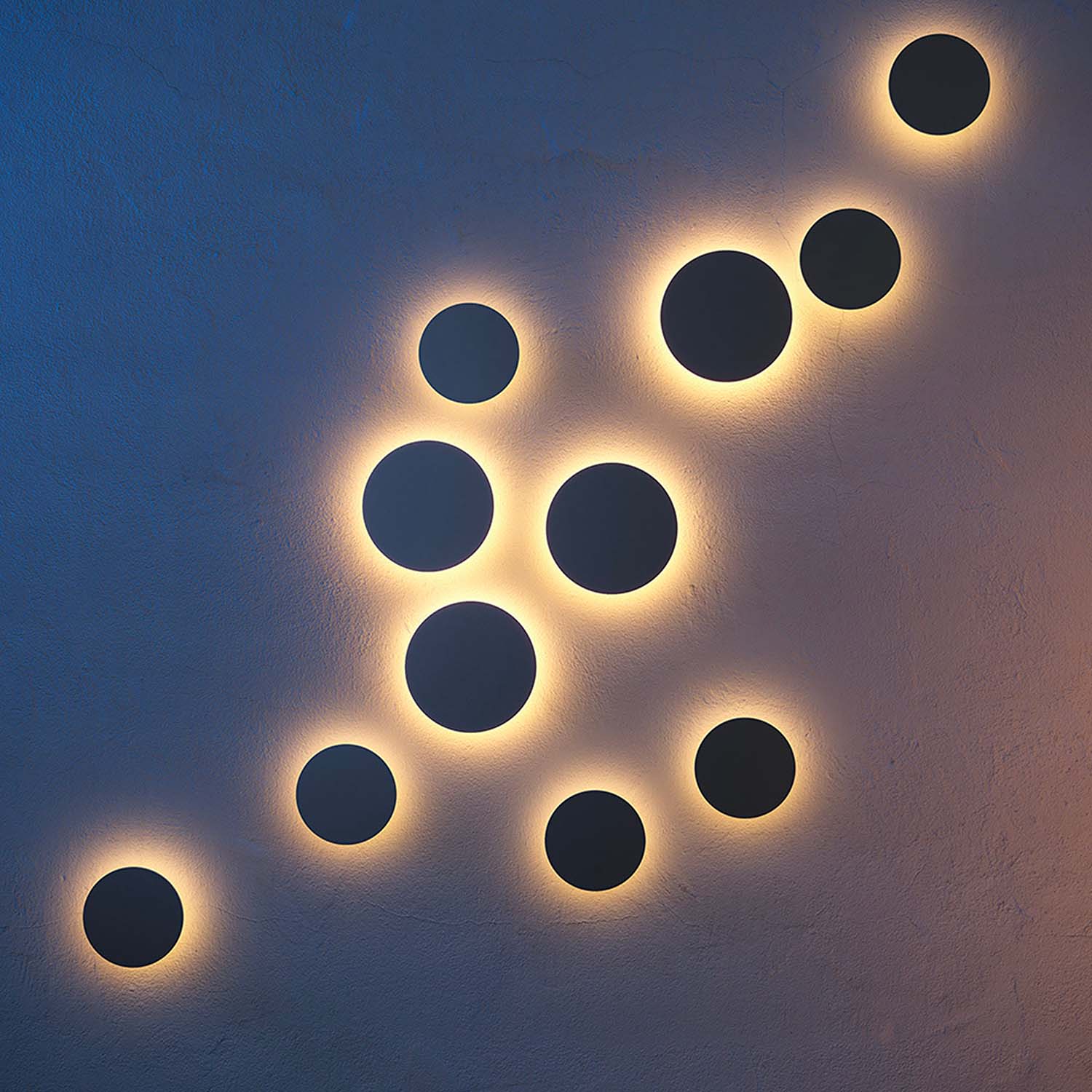 WALD - Round outdoor wall light with integrated LED