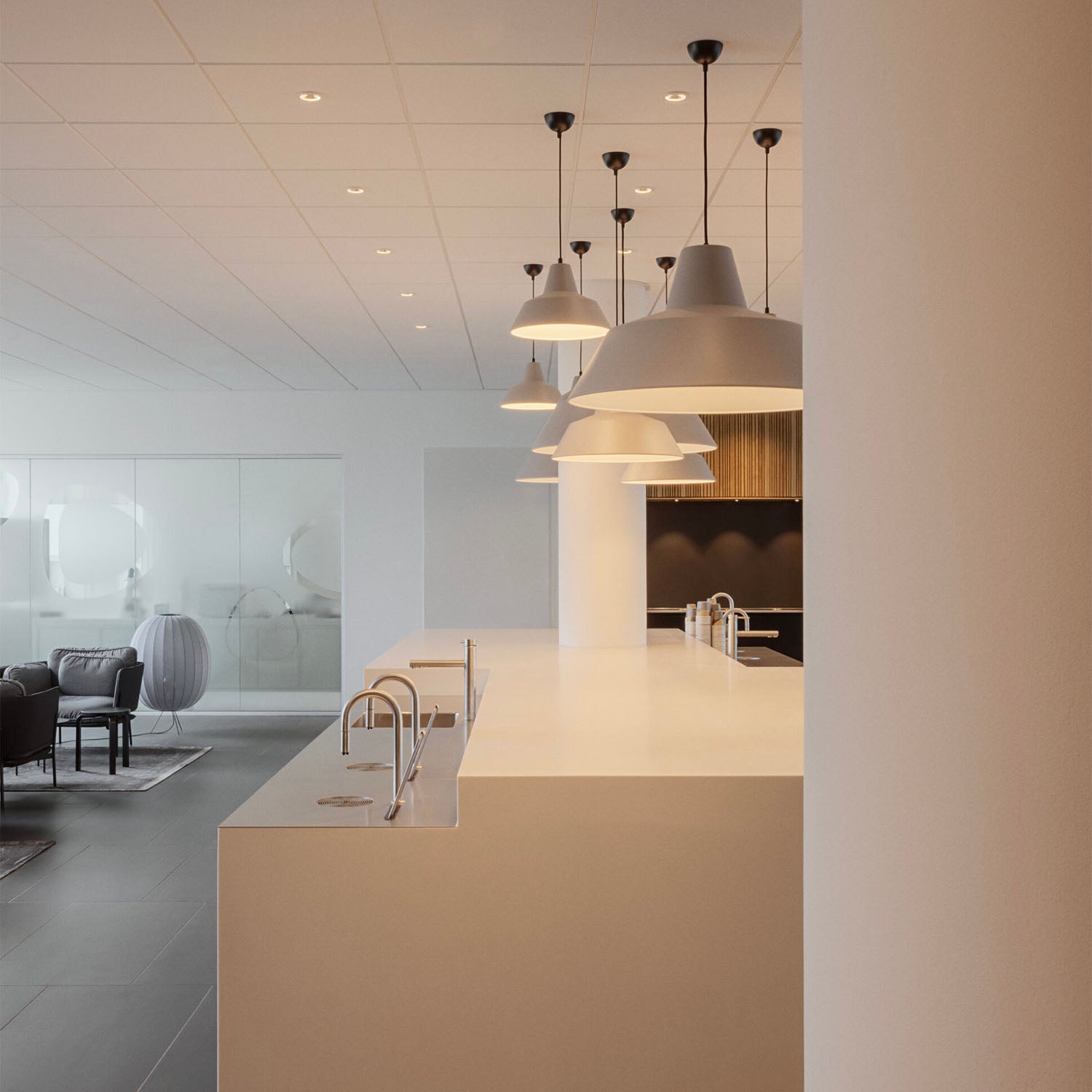 WORKSHOP - Sospensione conica industriale cucina o sala da pranzo