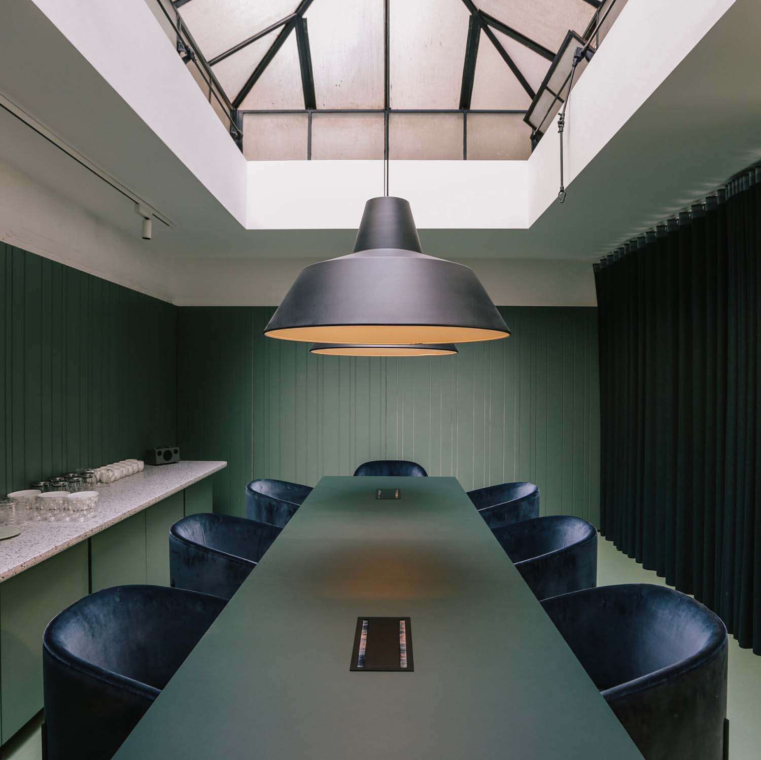 WORKSHOP - Sospensione conica industriale cucina o sala da pranzo