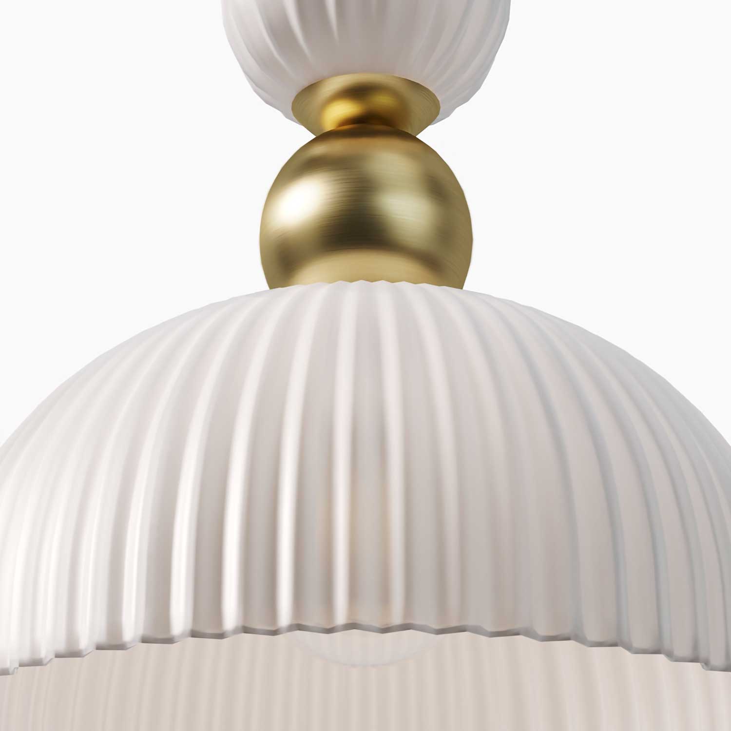 Antic - Chic design glass art deco pendant light for bedroom