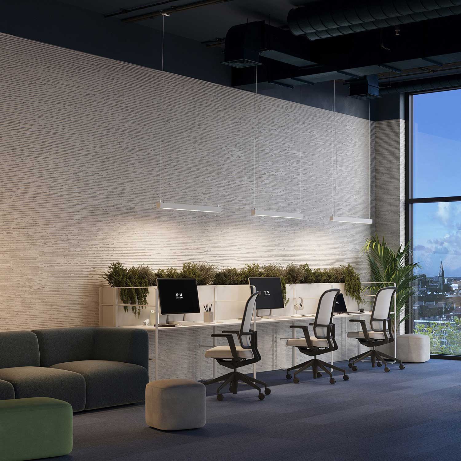 Yed - Suspension LED minimaliste pour bureaux