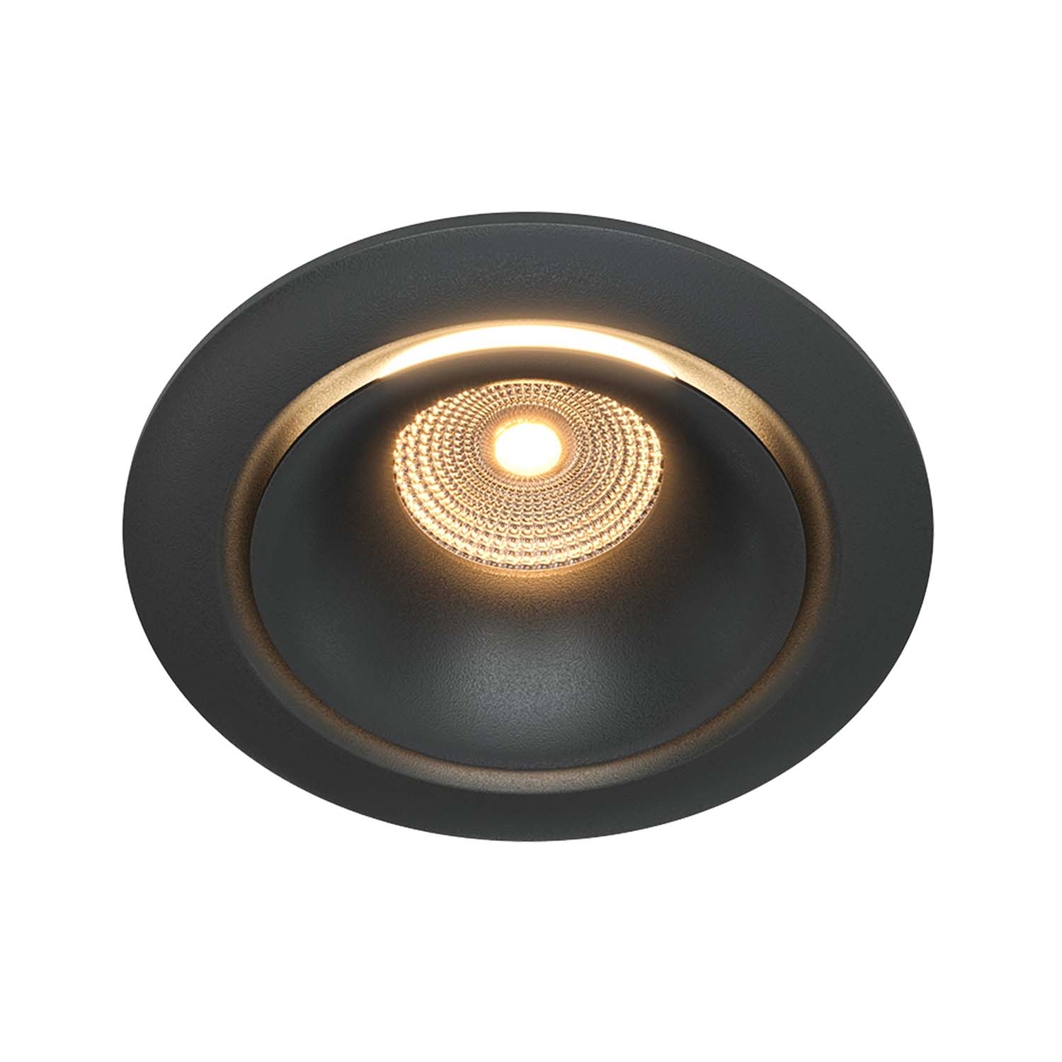 YIN - Black or white 98mm recessed design spotlight dimmable