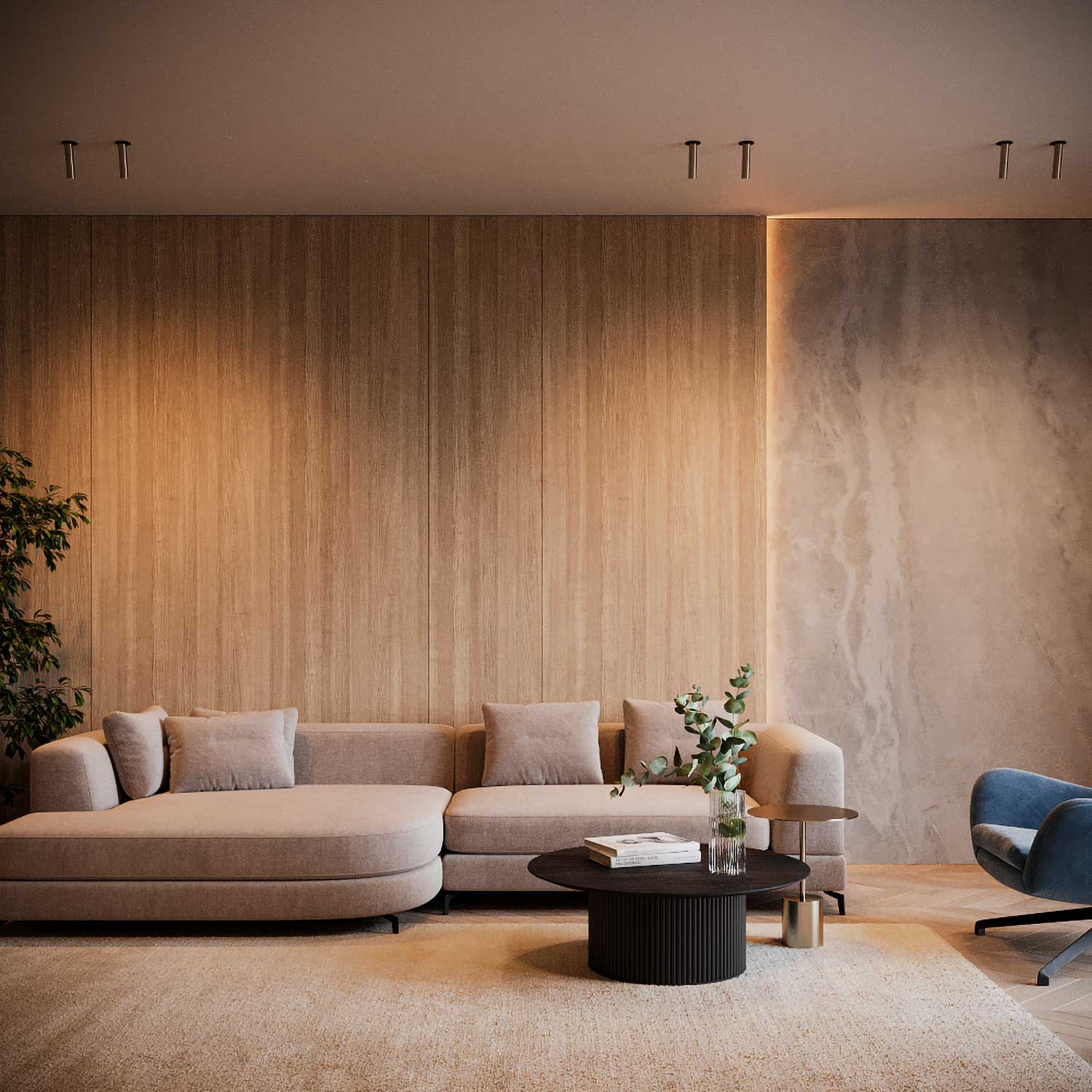 Focus T - LED-Spot-Deckenleuchte als ultra-flache Design-Wandleuchte