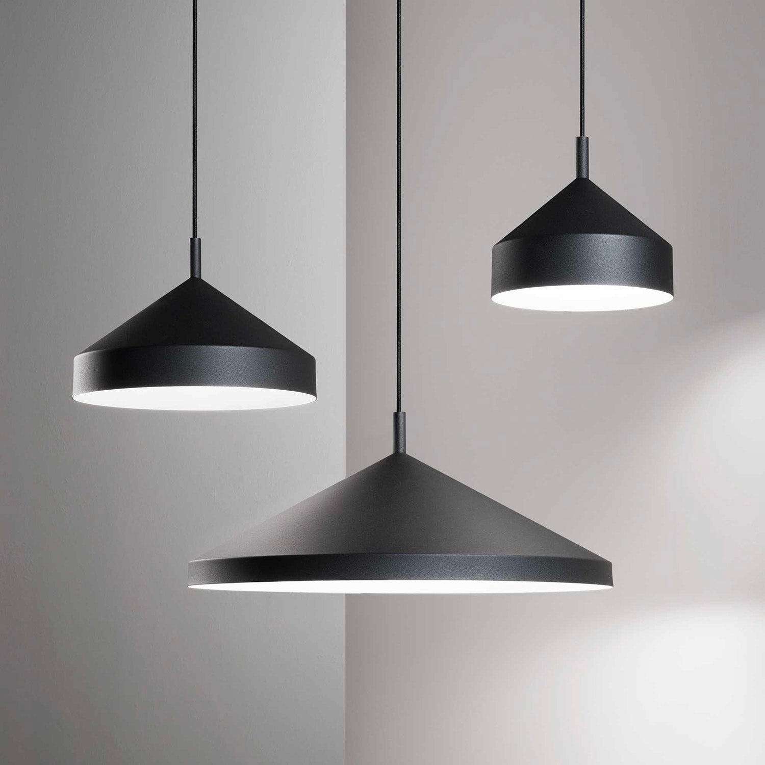 YURTA - Modern white or black pendant light