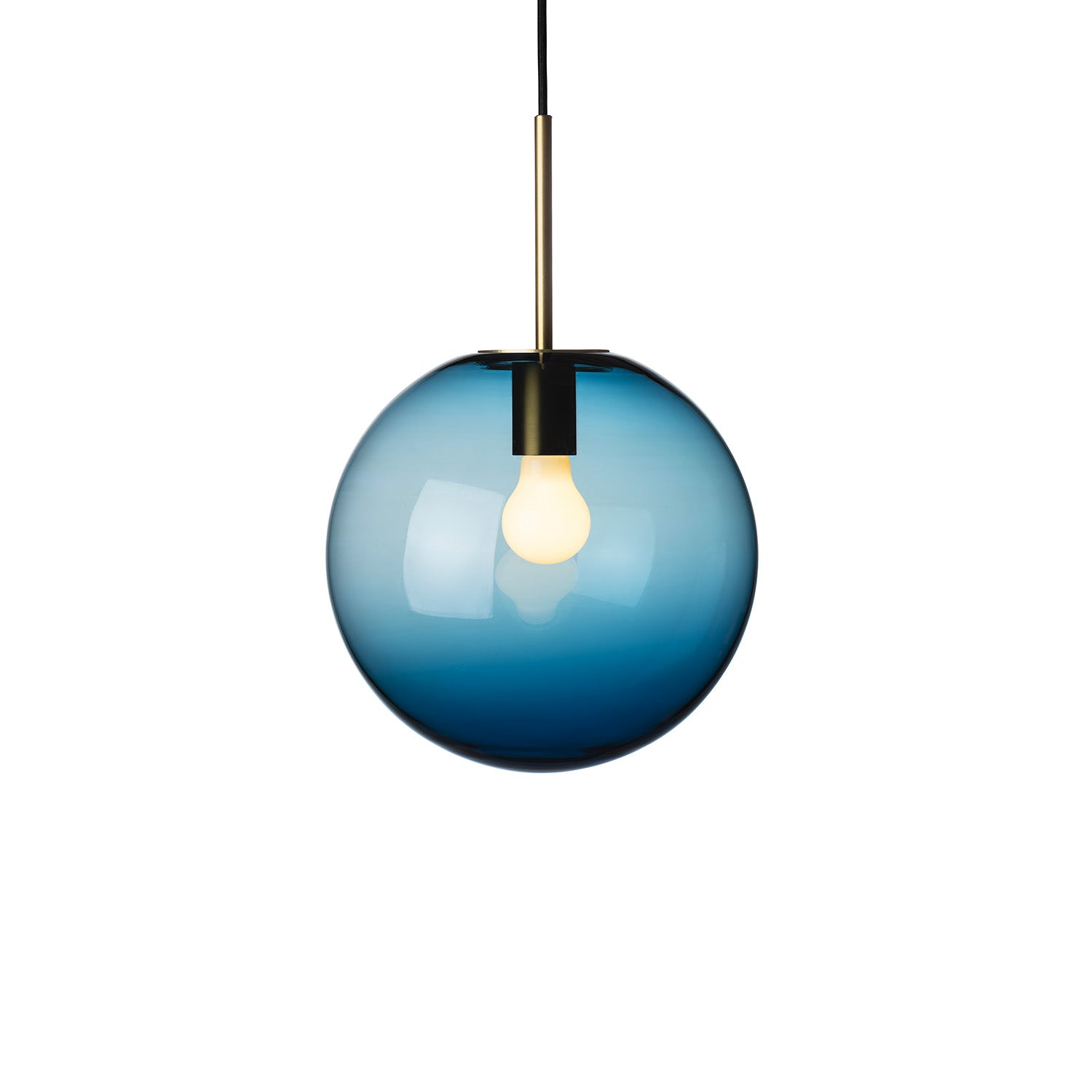 ARCHIVE 4014 - Handmade blown glass globe pendant light