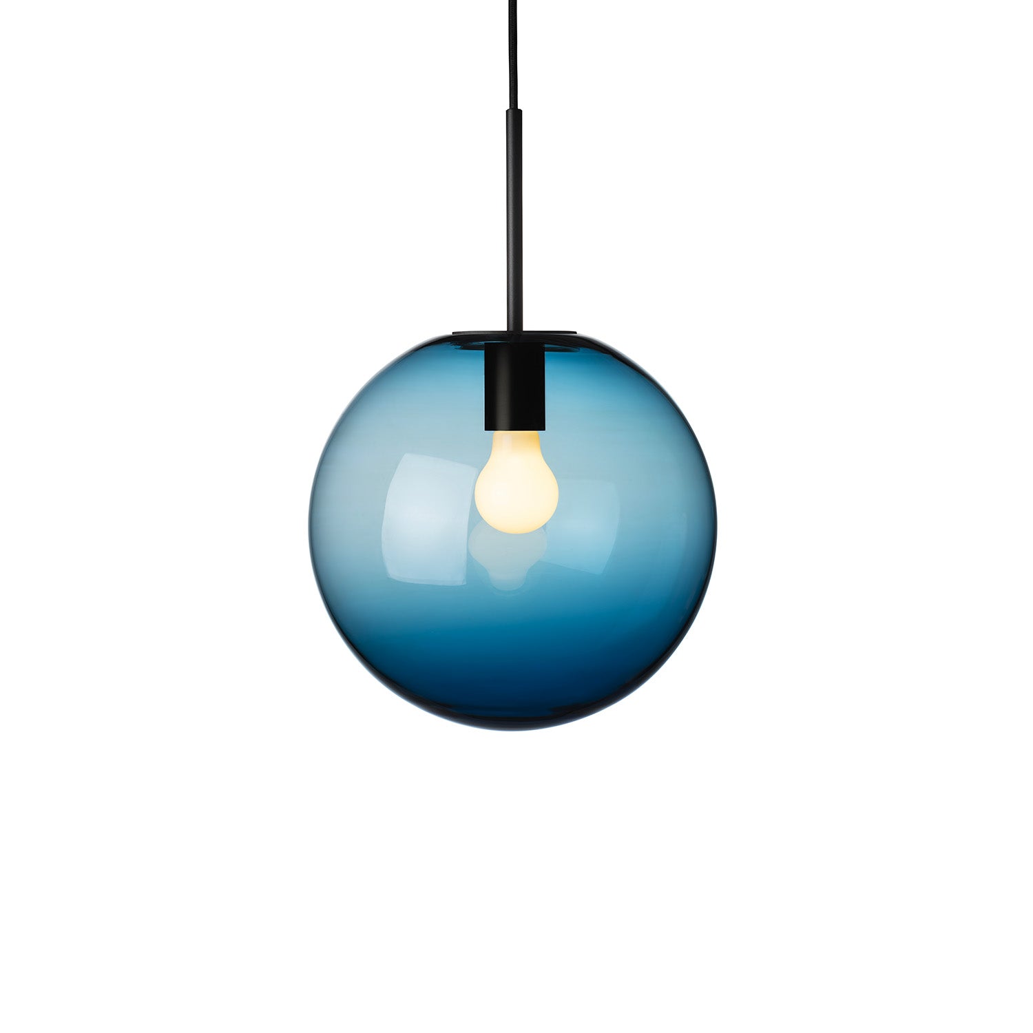 ARCHIVE 4014 - Handmade blown glass globe pendant light