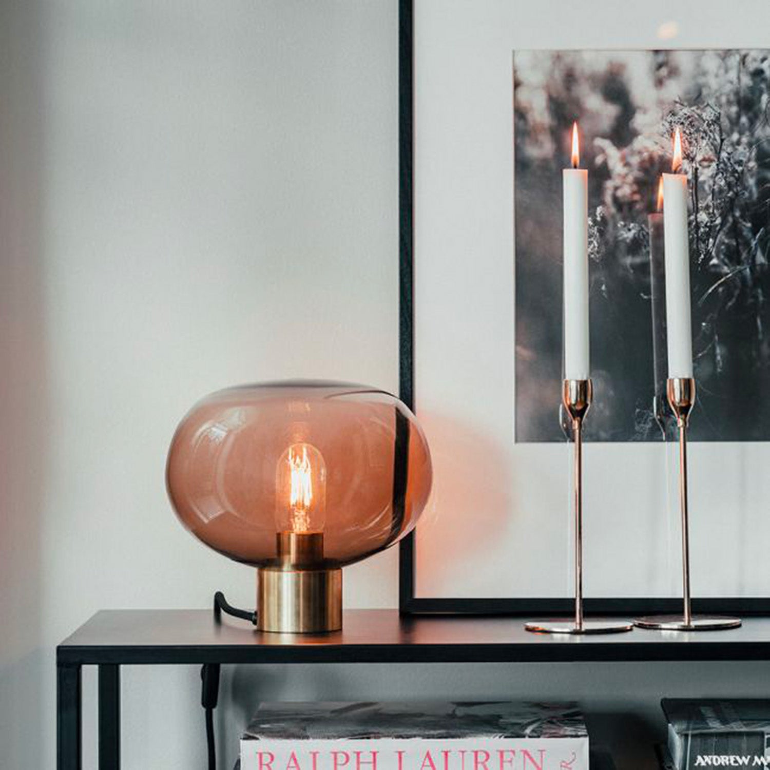 ARCHIVE 4169 - Handblown glass table lamp