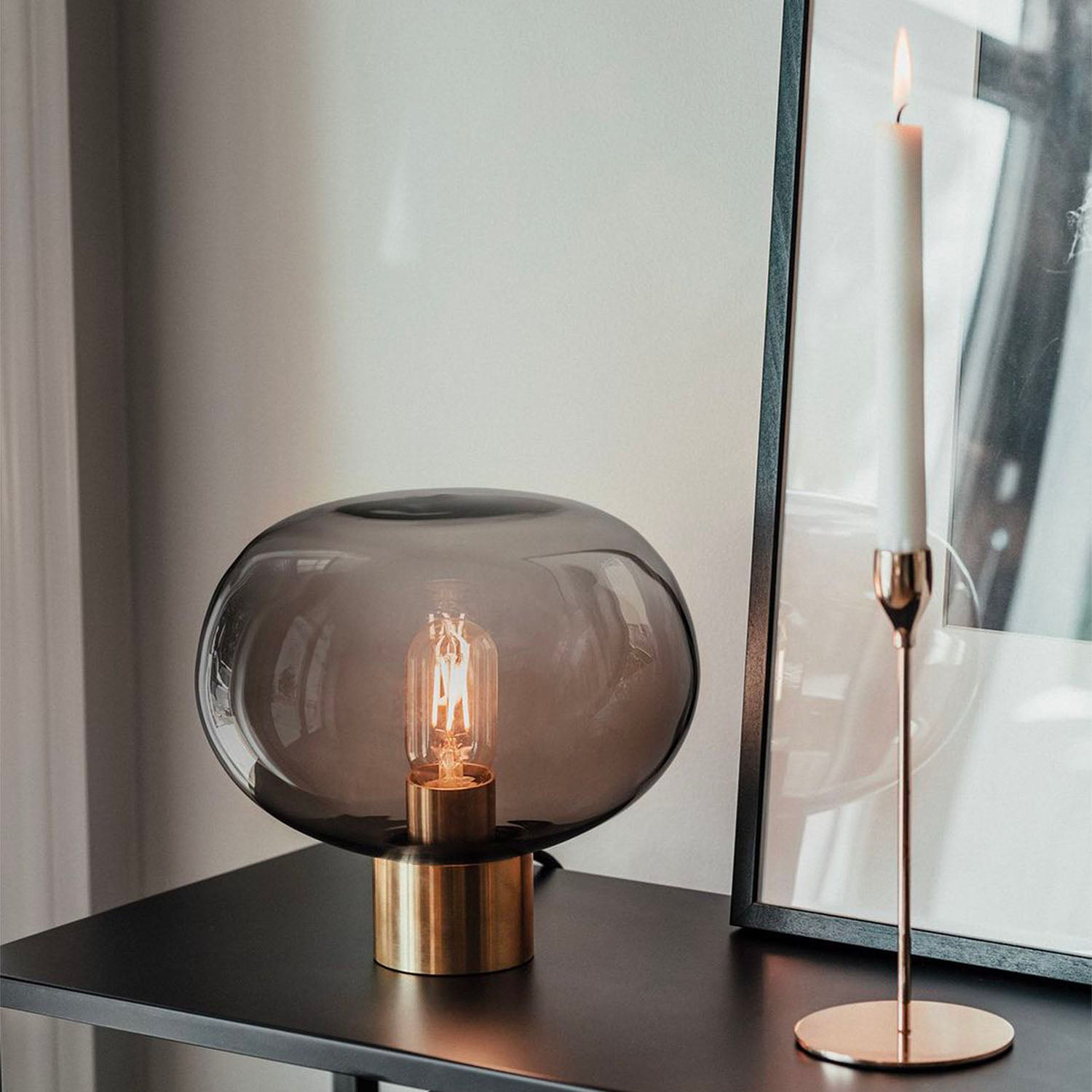 ARCHIVE 4169 - Handblown glass table lamp