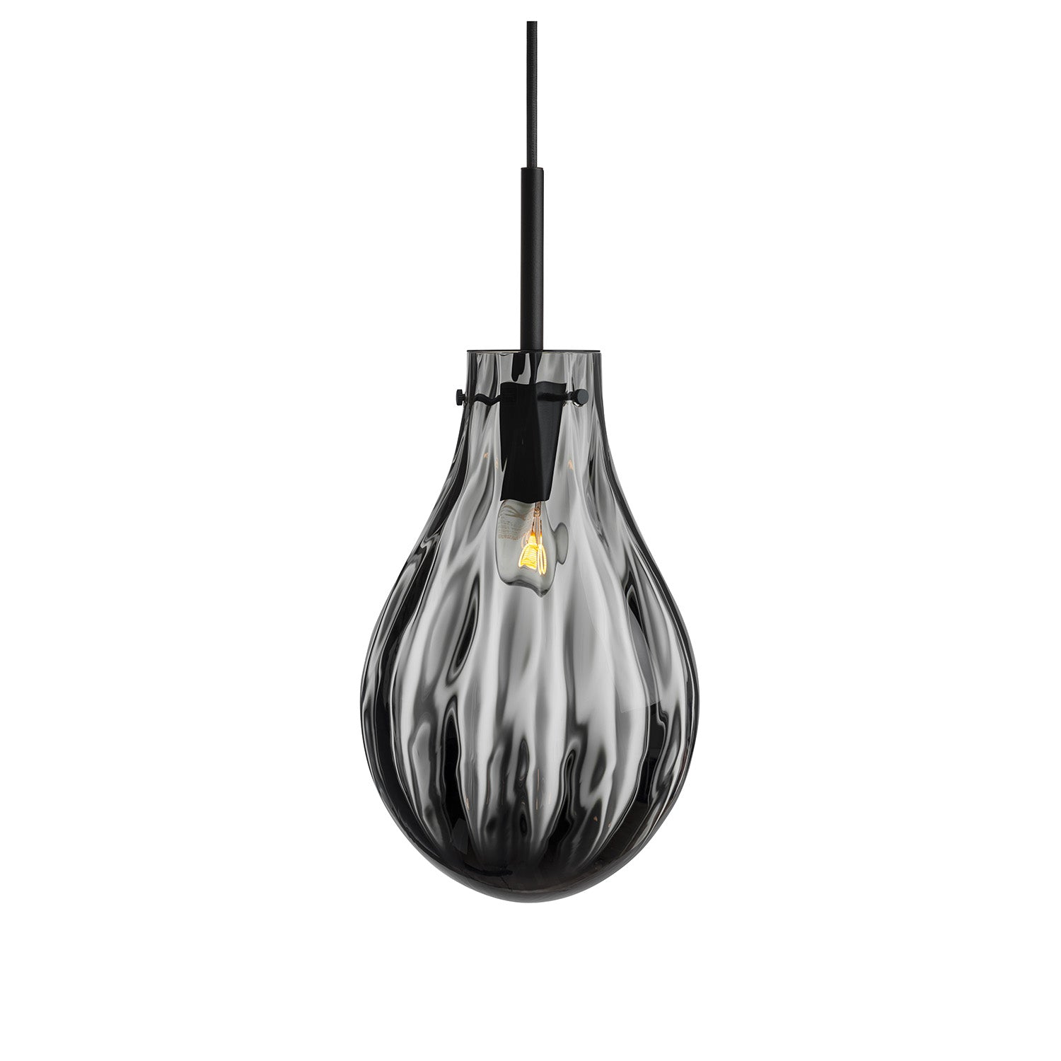 DROP - Lampadario vintage in vetro soffiato produzione artigianale