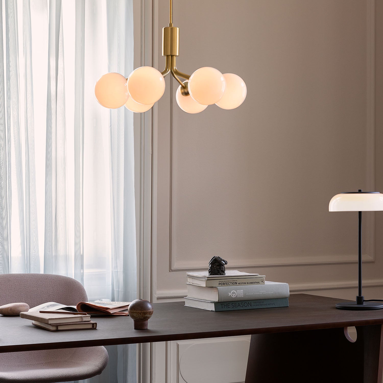 APIALES Opal - Люстра с арт-деко стеклянными шарами