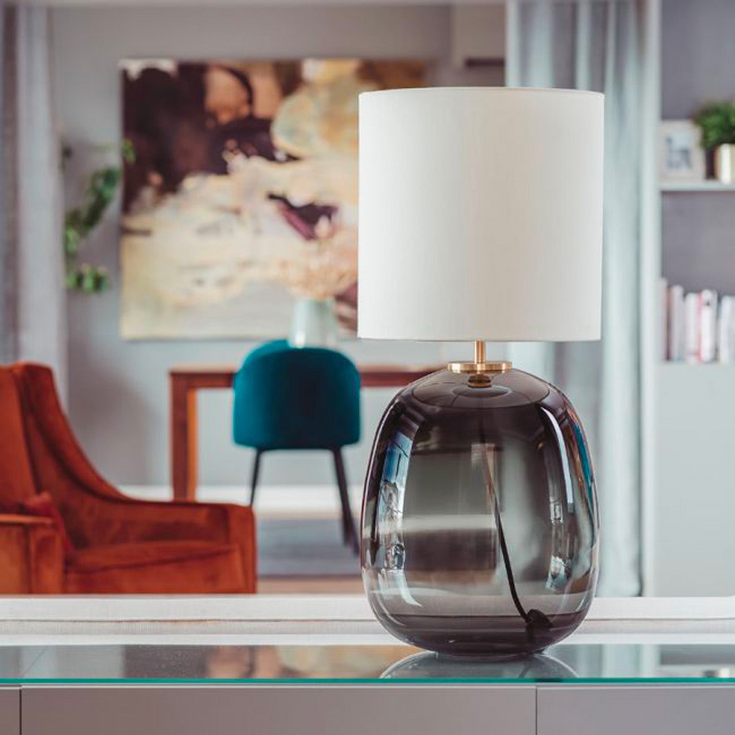 AUSTRA - Design blown glass bedside lamp