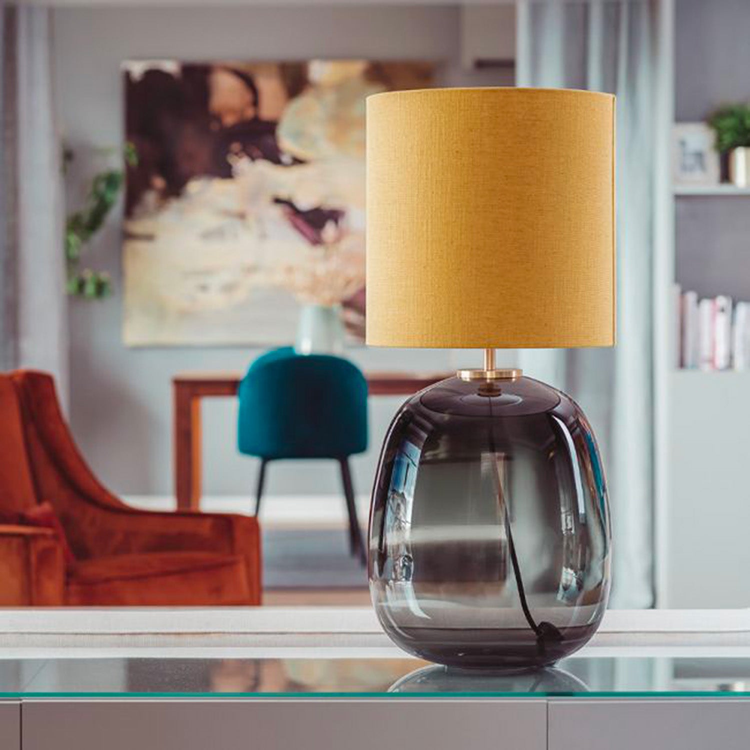 AUSTRA - Design blown glass bedside lamp