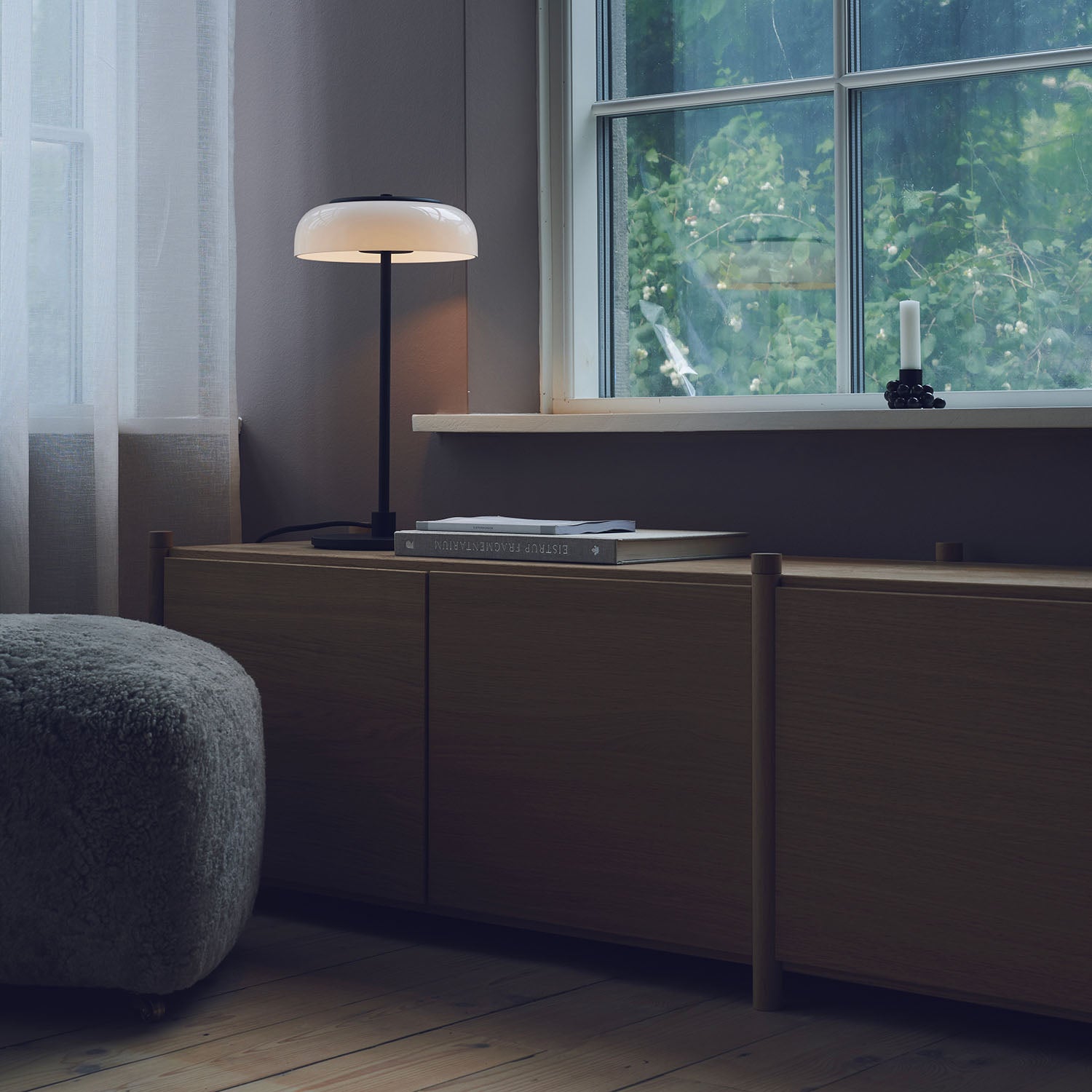 BLOSSI - Lampe de bureau luxueuse en verre élégante et design